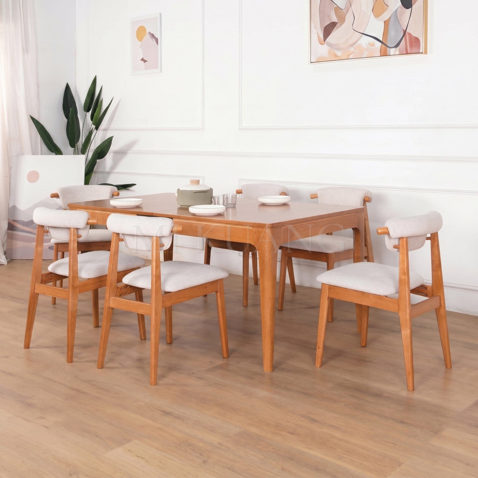 IVORY (Light Walnut) Dining Chair view 2