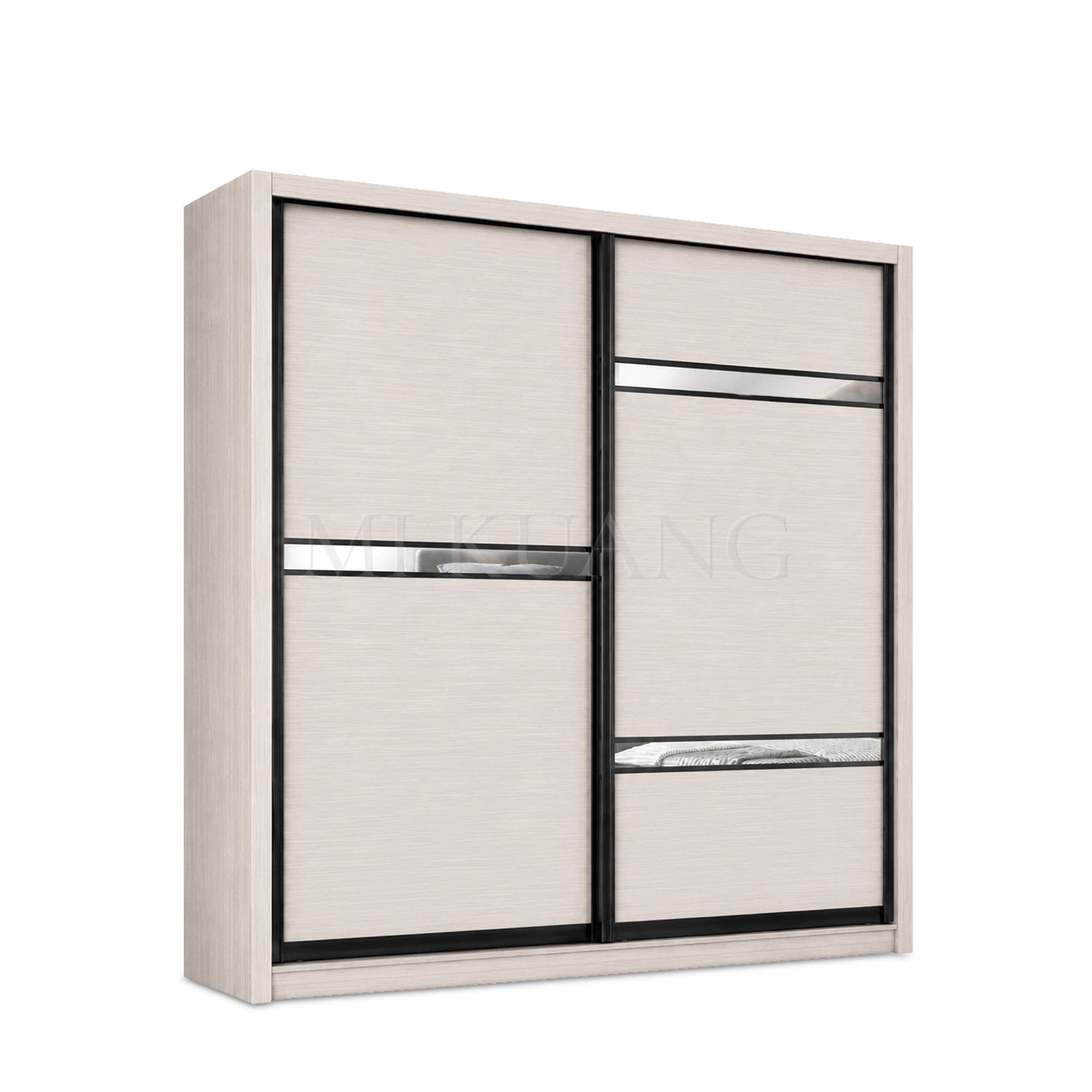 YM 8858 Sliding Door Wardrobe