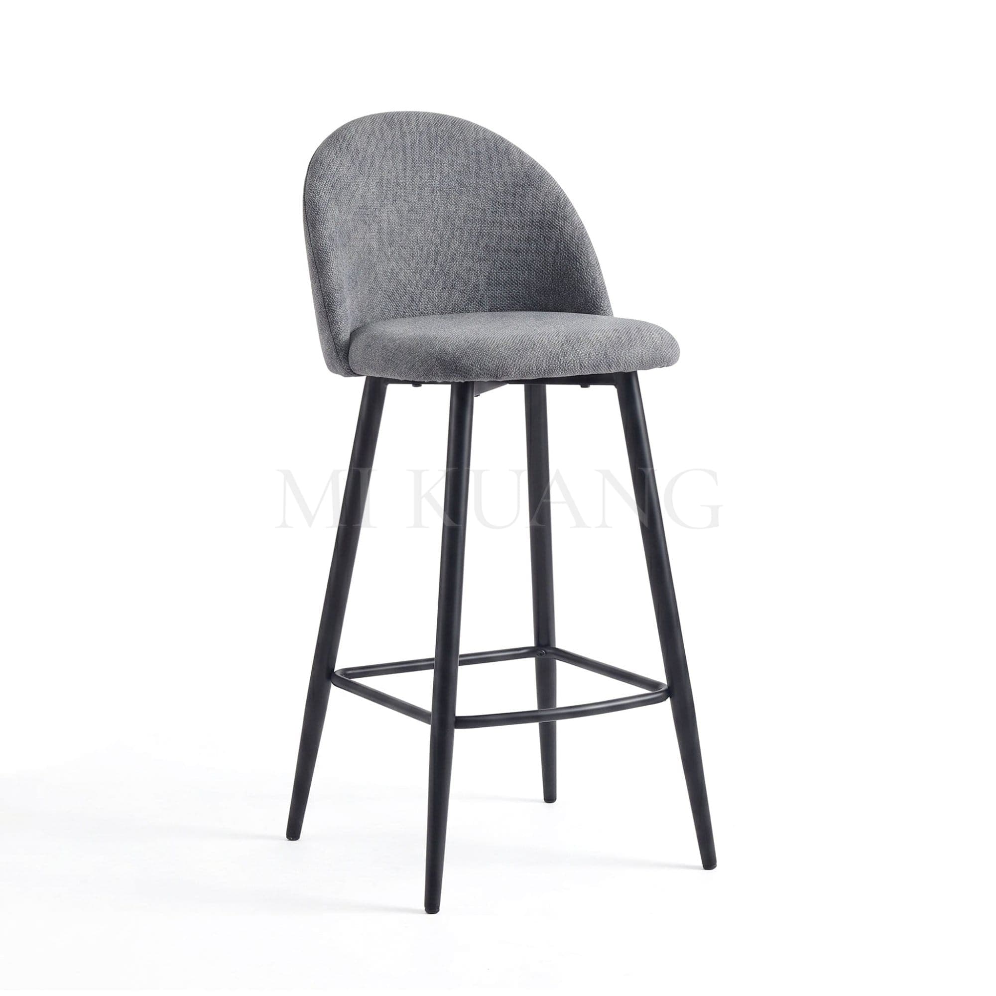 MANSON (Dark Grey) Bar Chair view 1