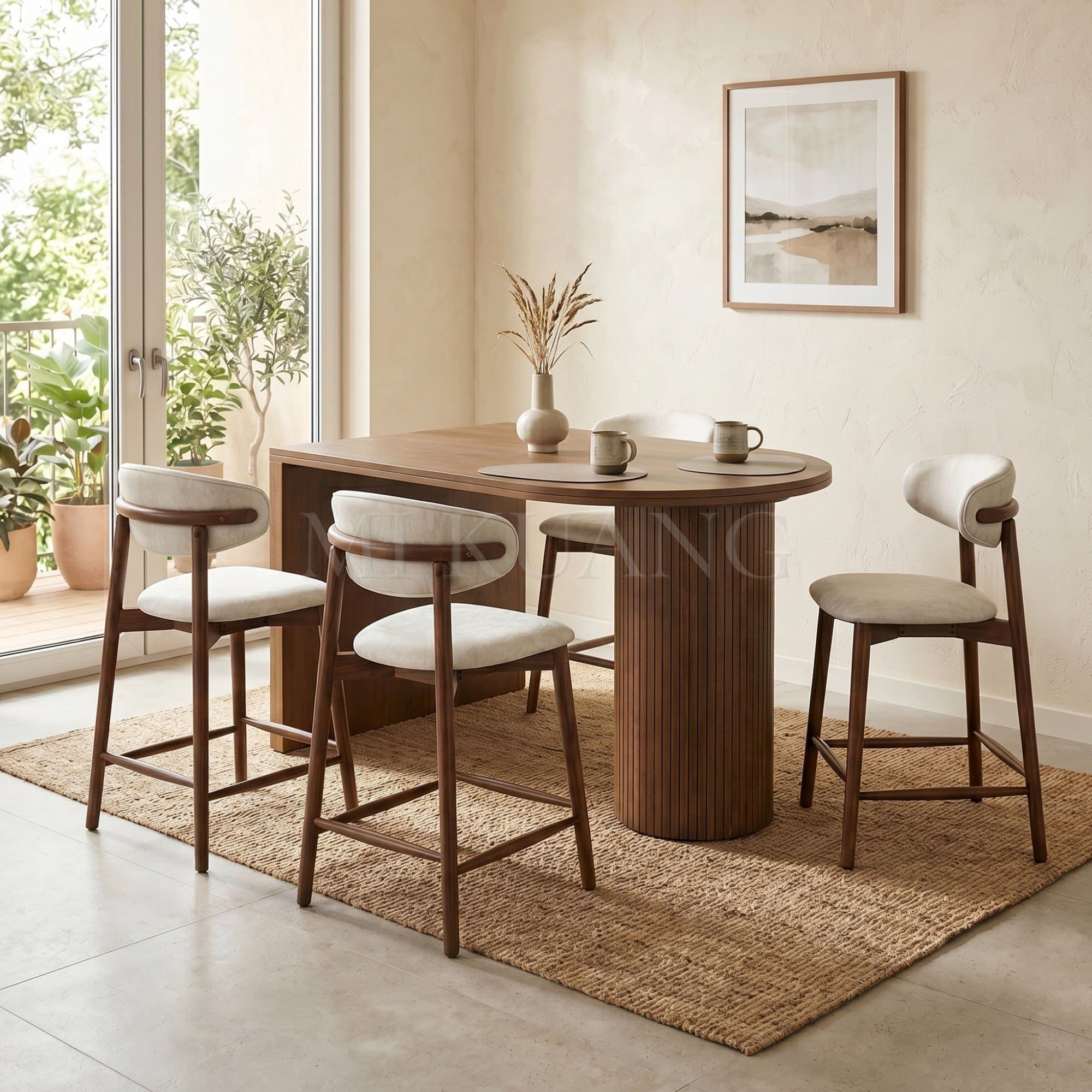 ALINGTON (Walnut) Island Chair view 3