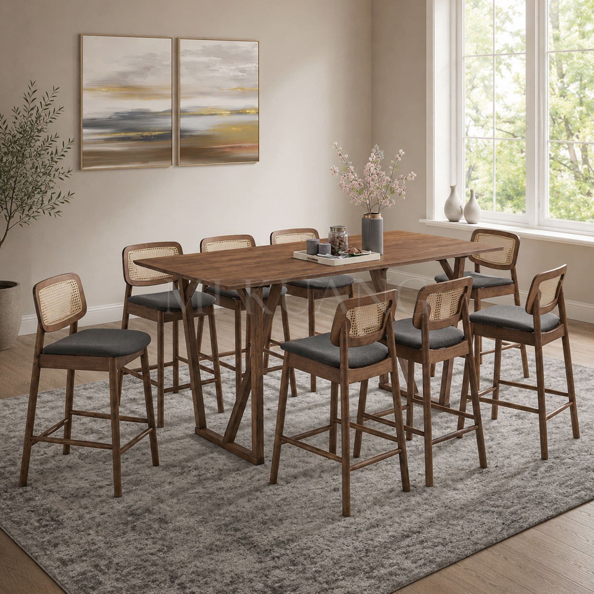 DOVELLE (Grey) Island Chair view 2