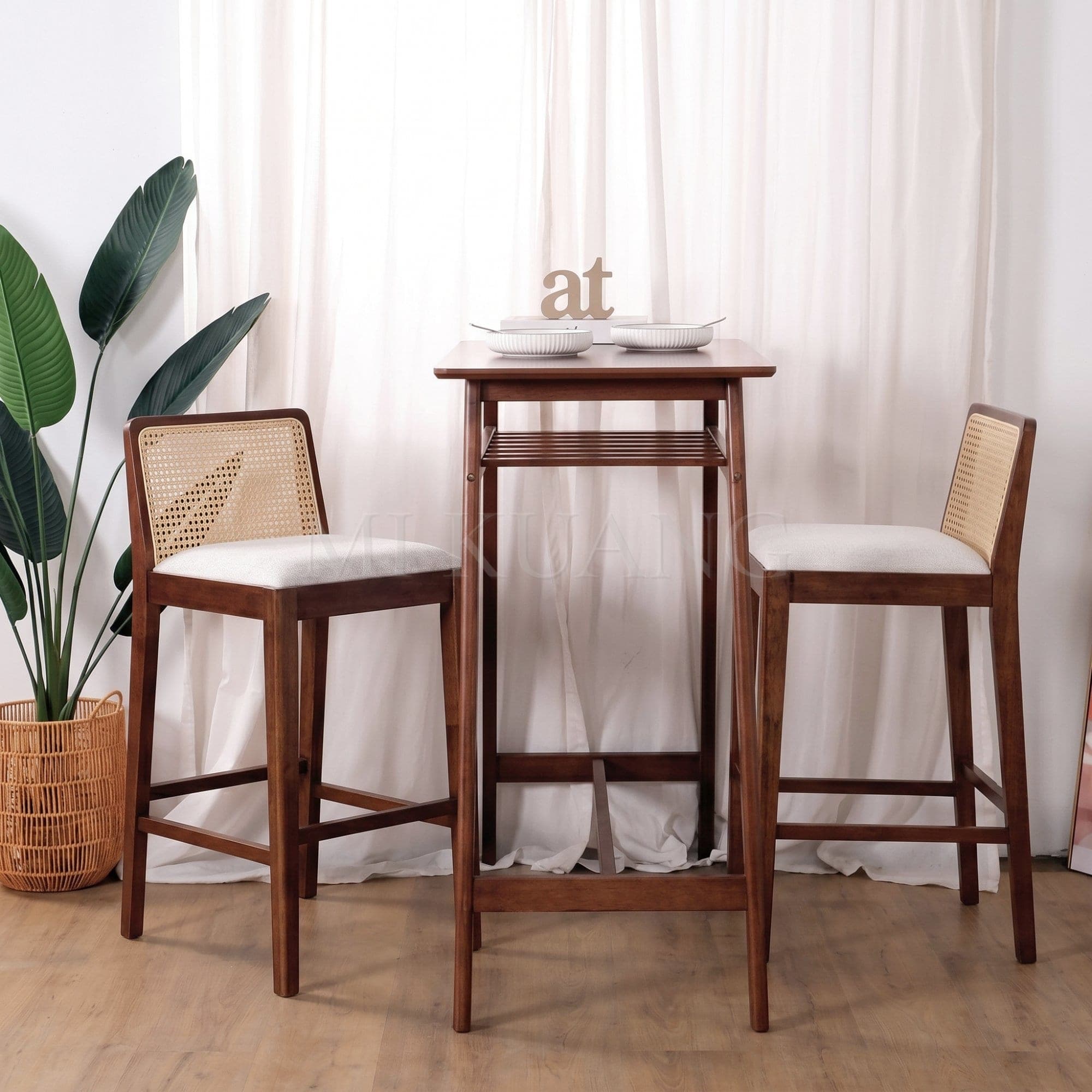MAVEN (Medium Brown) Bar Chair view 2