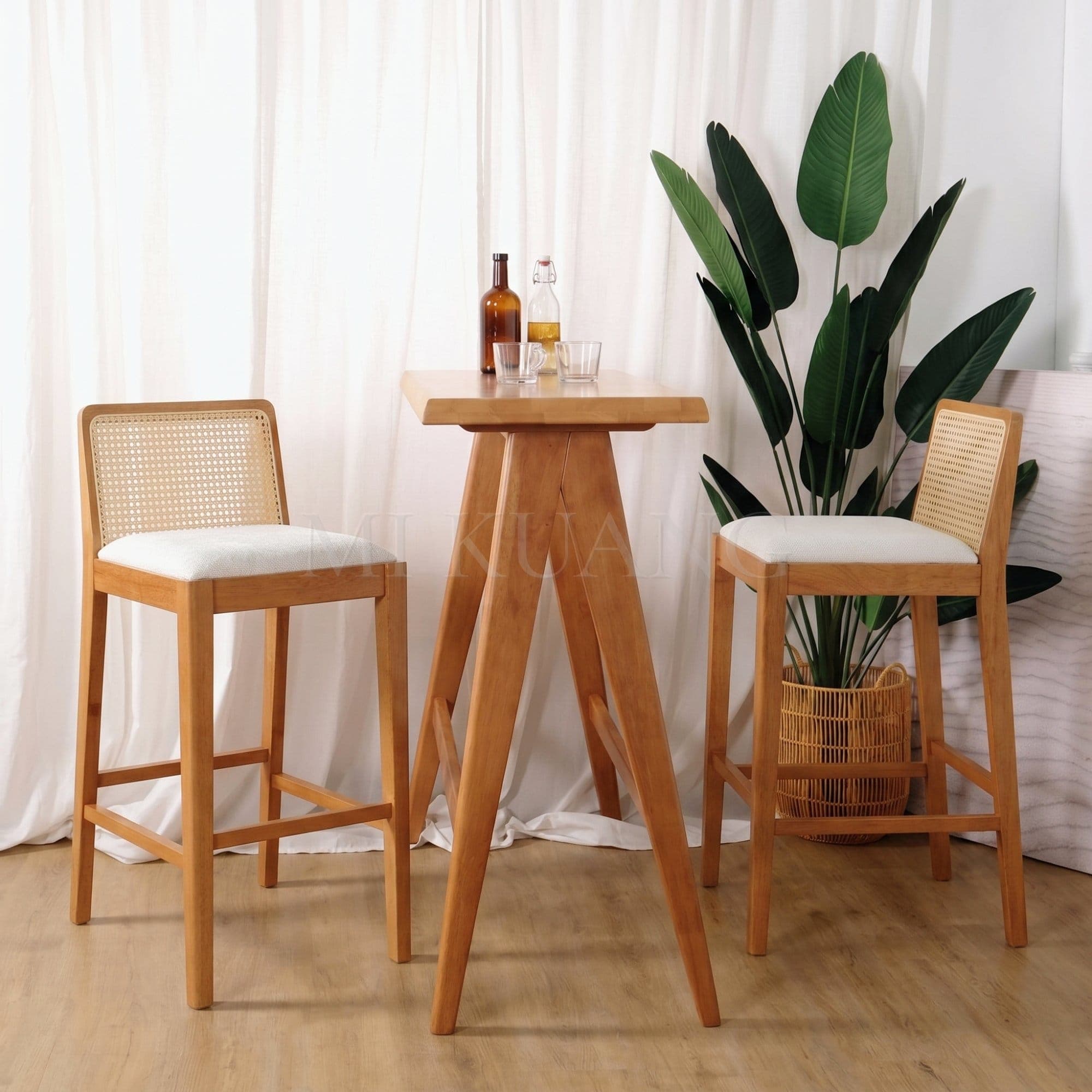MAVEN (Light Walnut) Bar Chair view 2