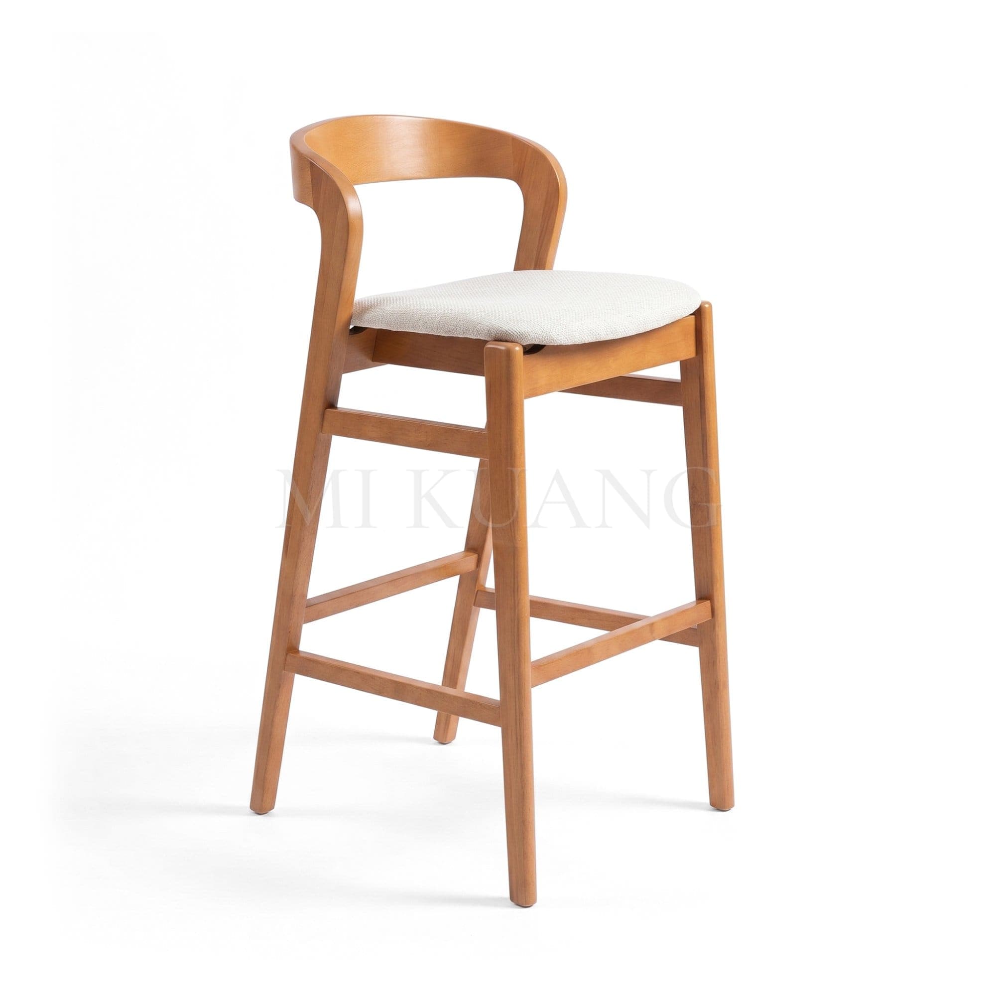 RUBY (Light Walnut) Bar Chair view 1