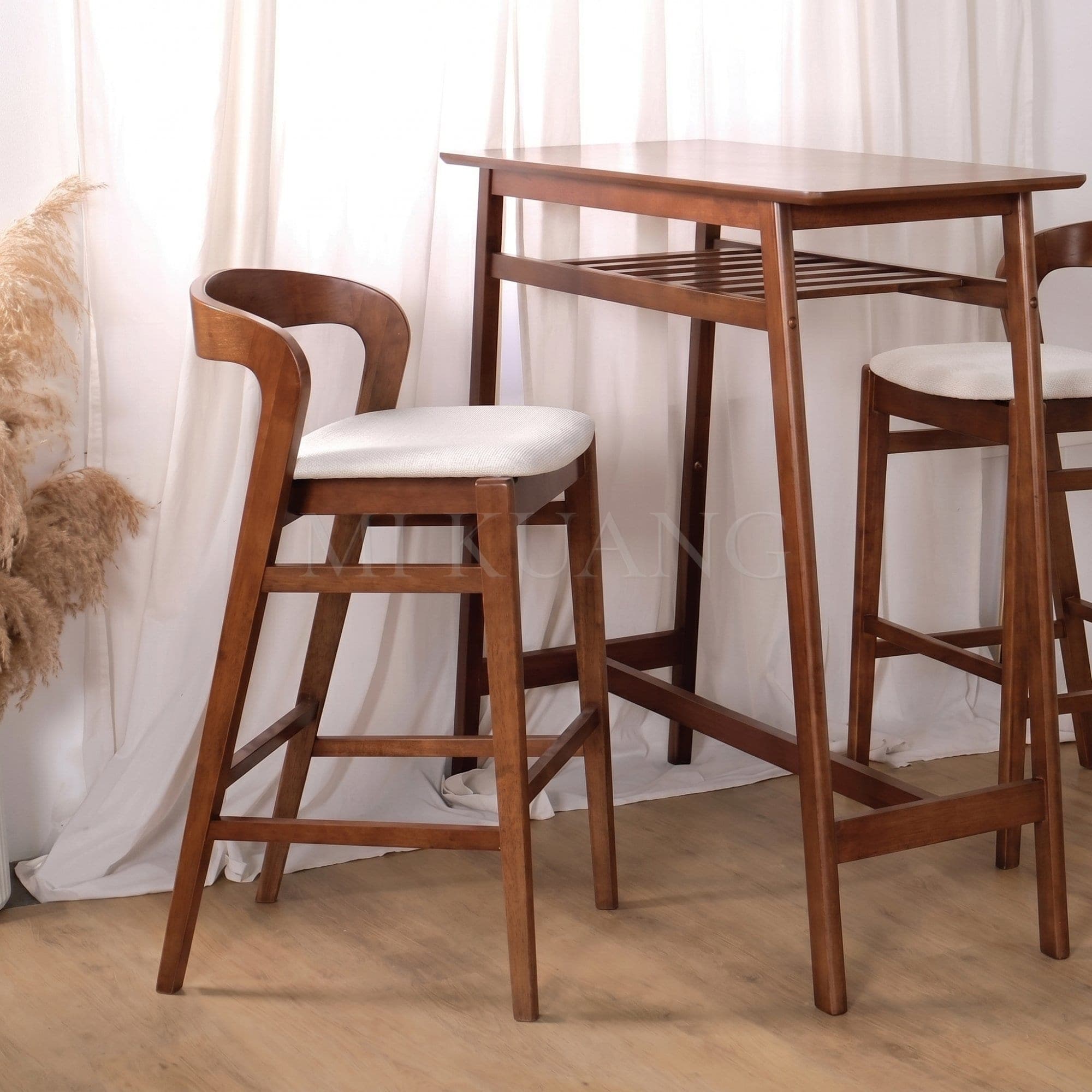 RUBY (Medium Brown) Bar Chair view 2