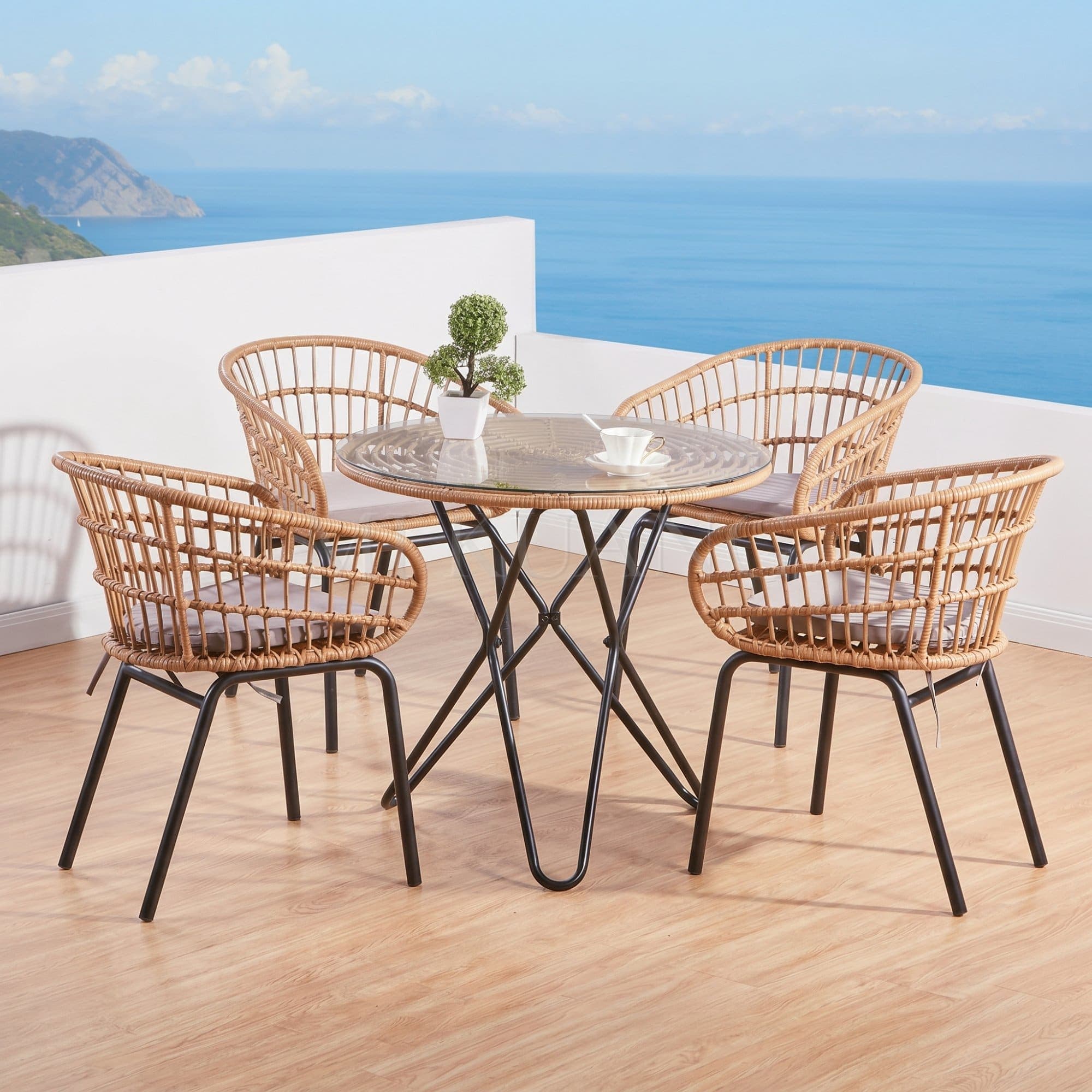 MELORA Outdoor Lounge Set 1+4