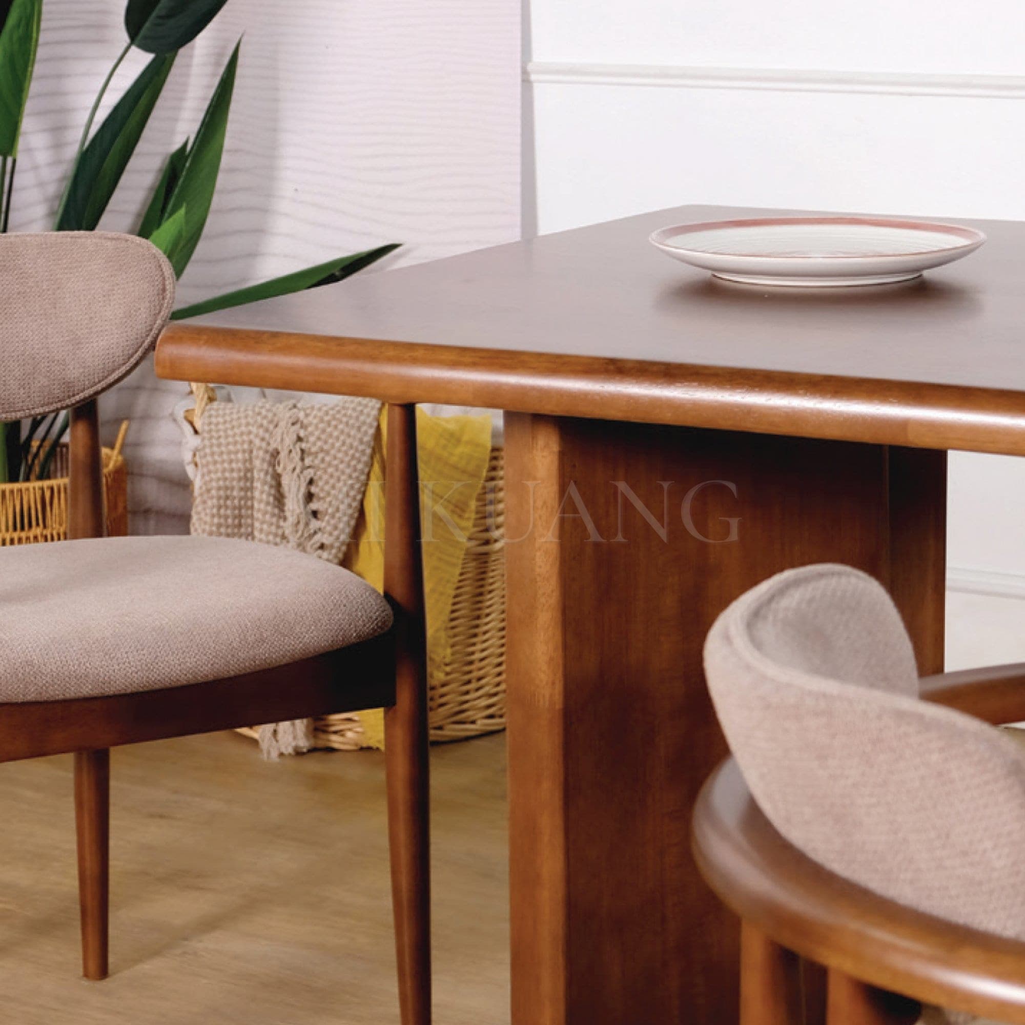 MAVEN (Medium Brown) Dining Table view 2
