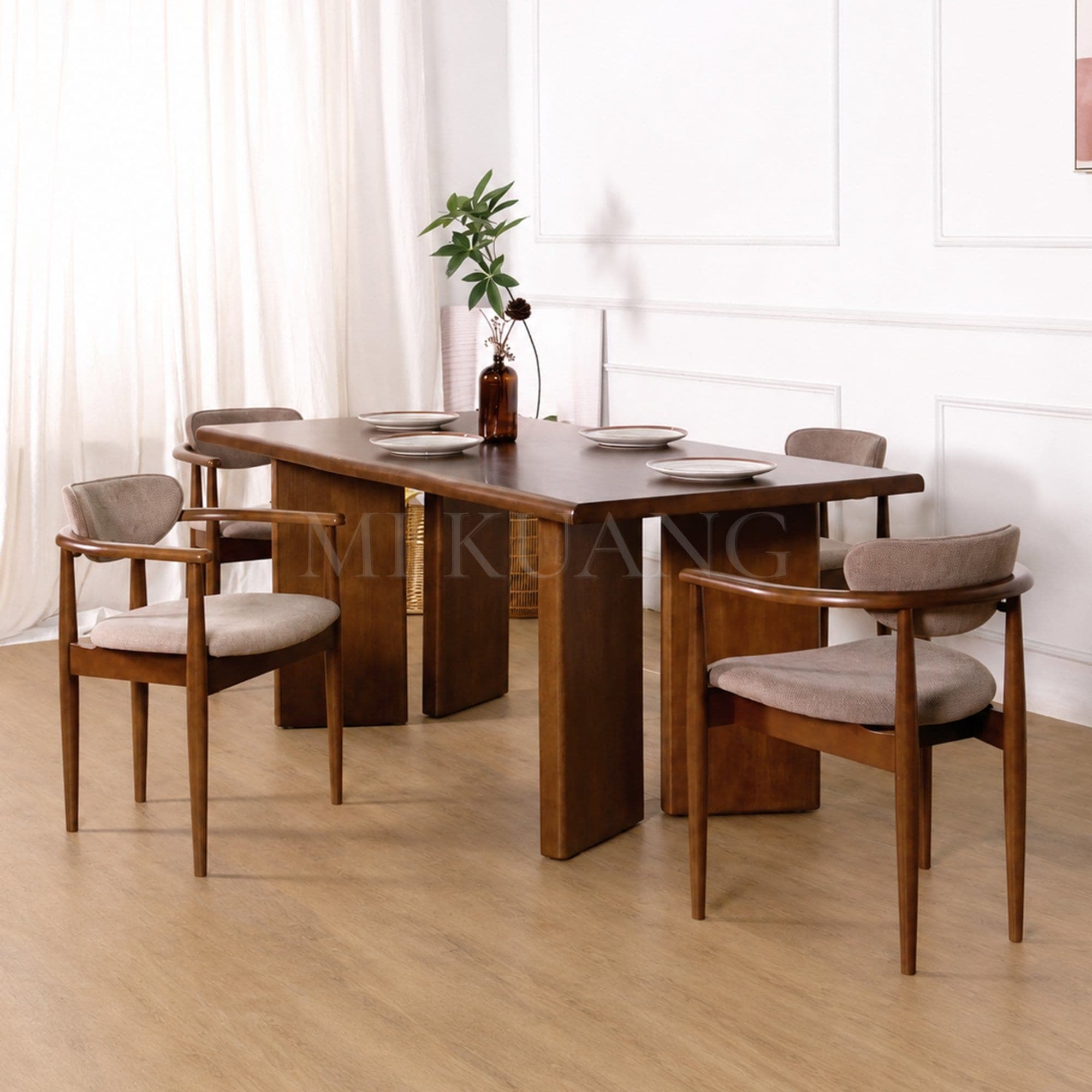 MAVEN (Medium Brown) Dining Table view 3