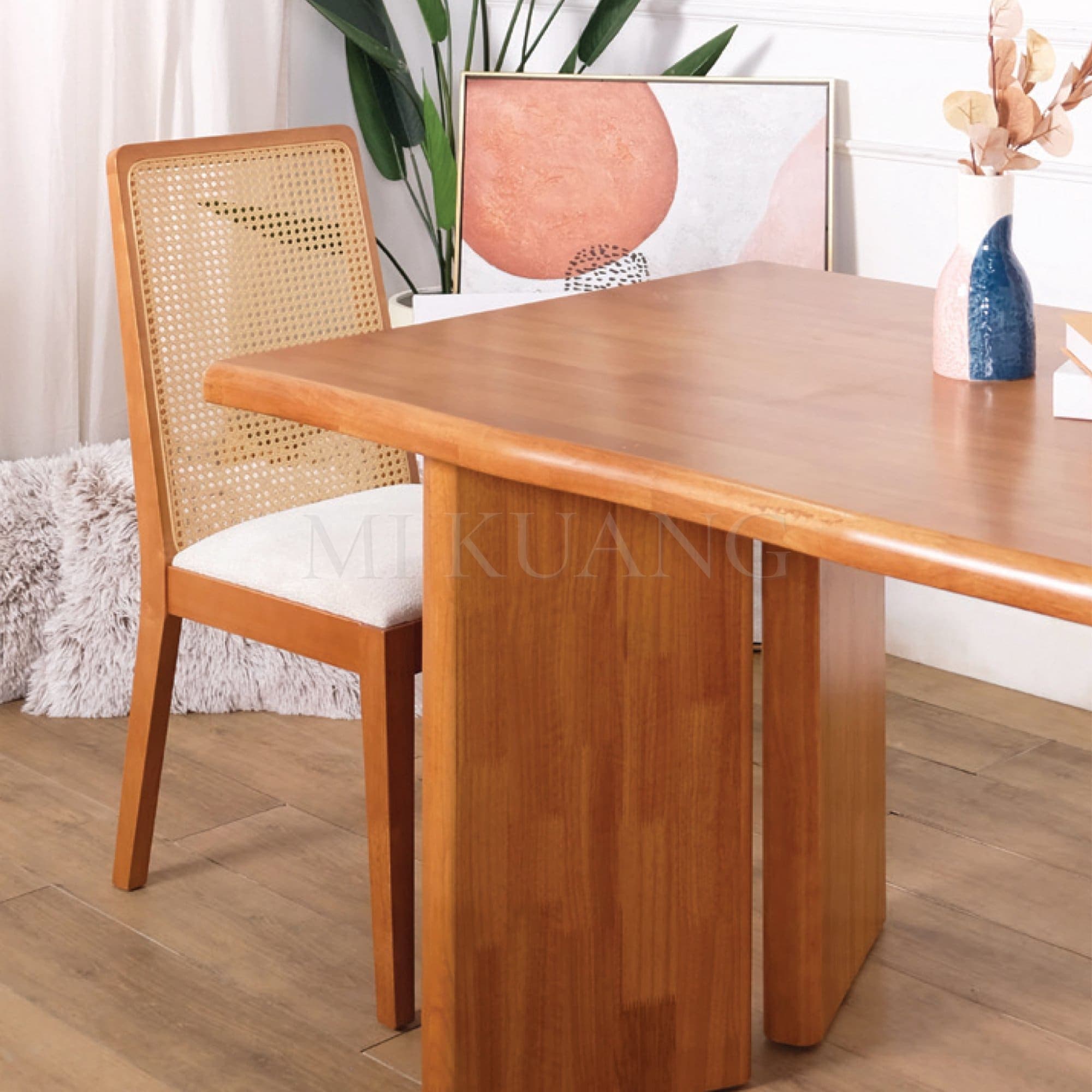 MAVEN (Light Walnut) Dining Table view 2