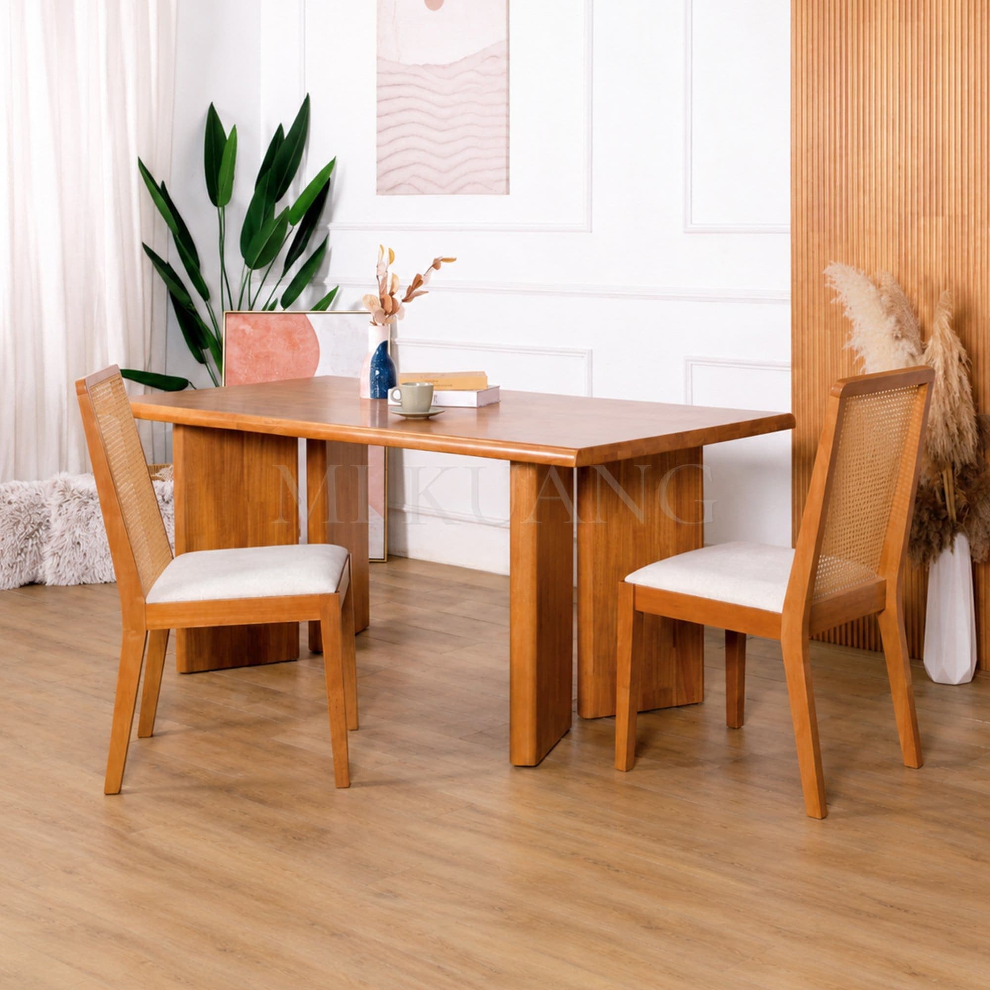 MAVEN (Light Walnut) Dining Table view 3
