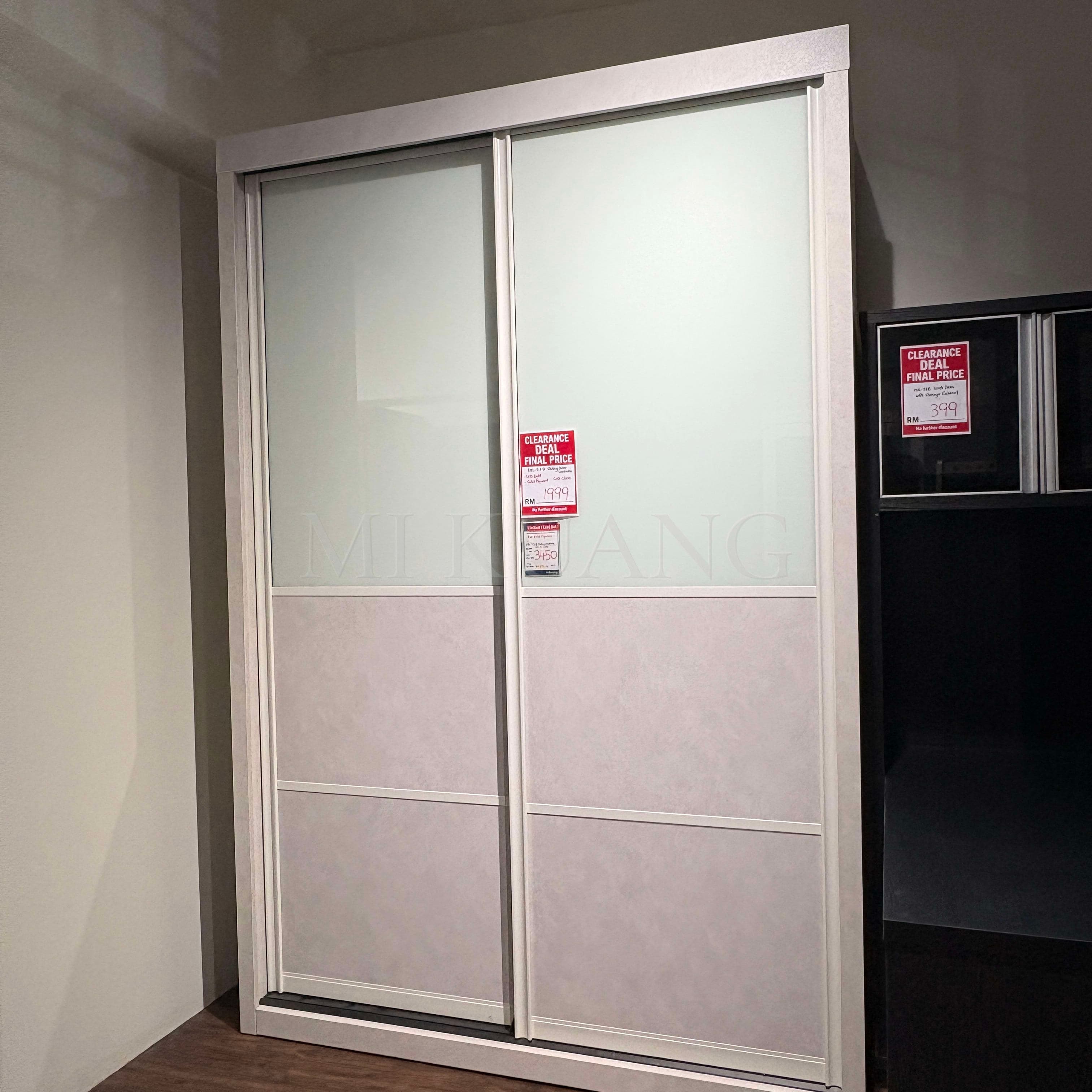 LHL 5×8 Sliding Door Wardrobe — Solid Plywood, Soft-Close, LED
