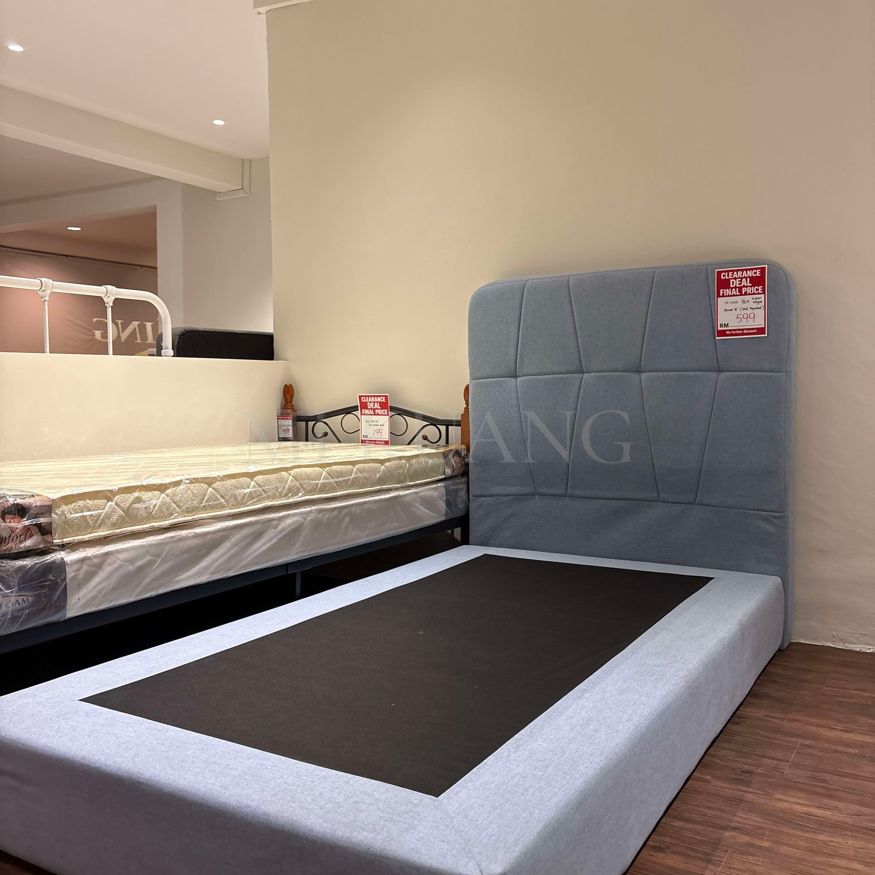 SF-Vivo Super Single Divan 8" — 3½FT (100% Plywood)