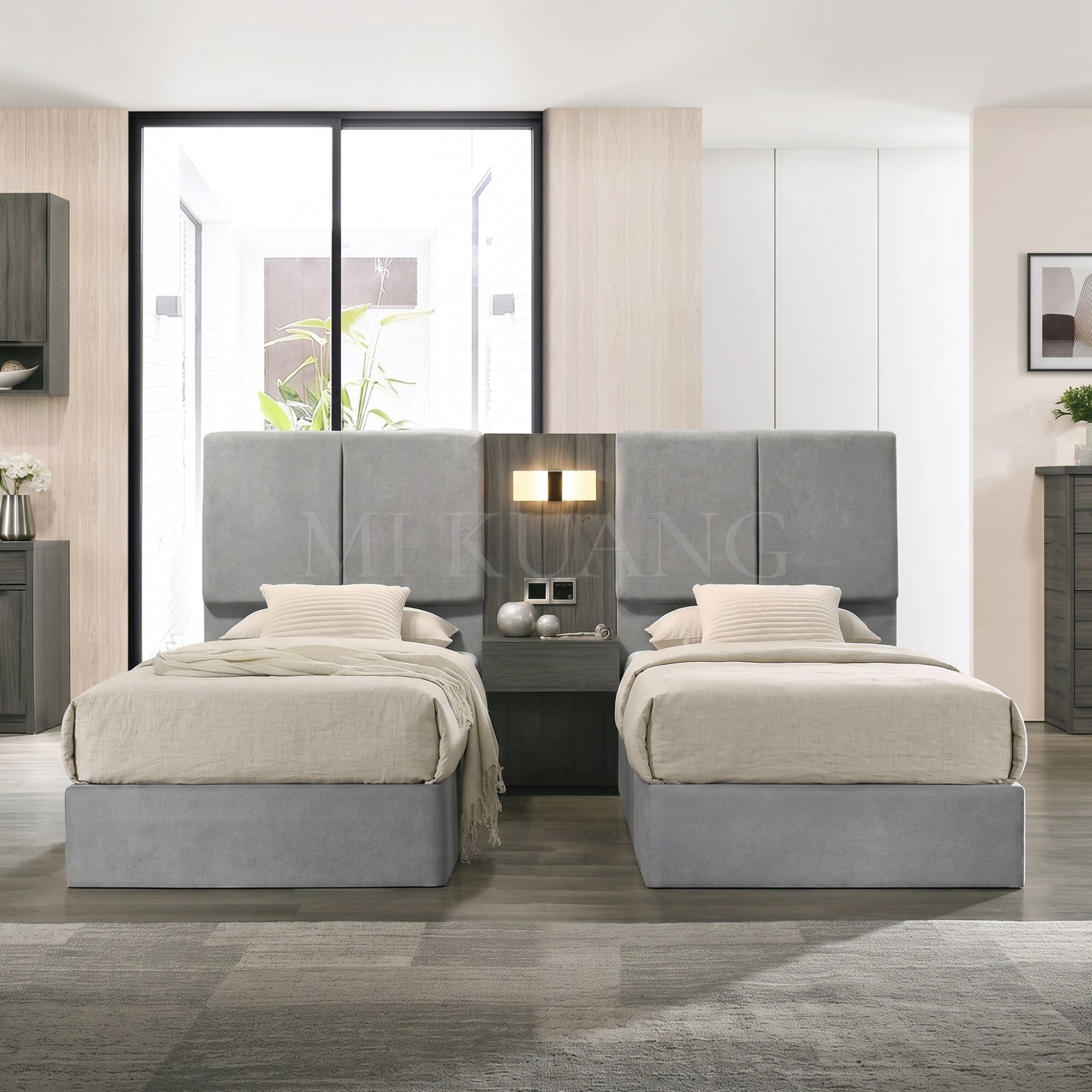 YM-009 Bedframe (with Bedside Panel) view 2
