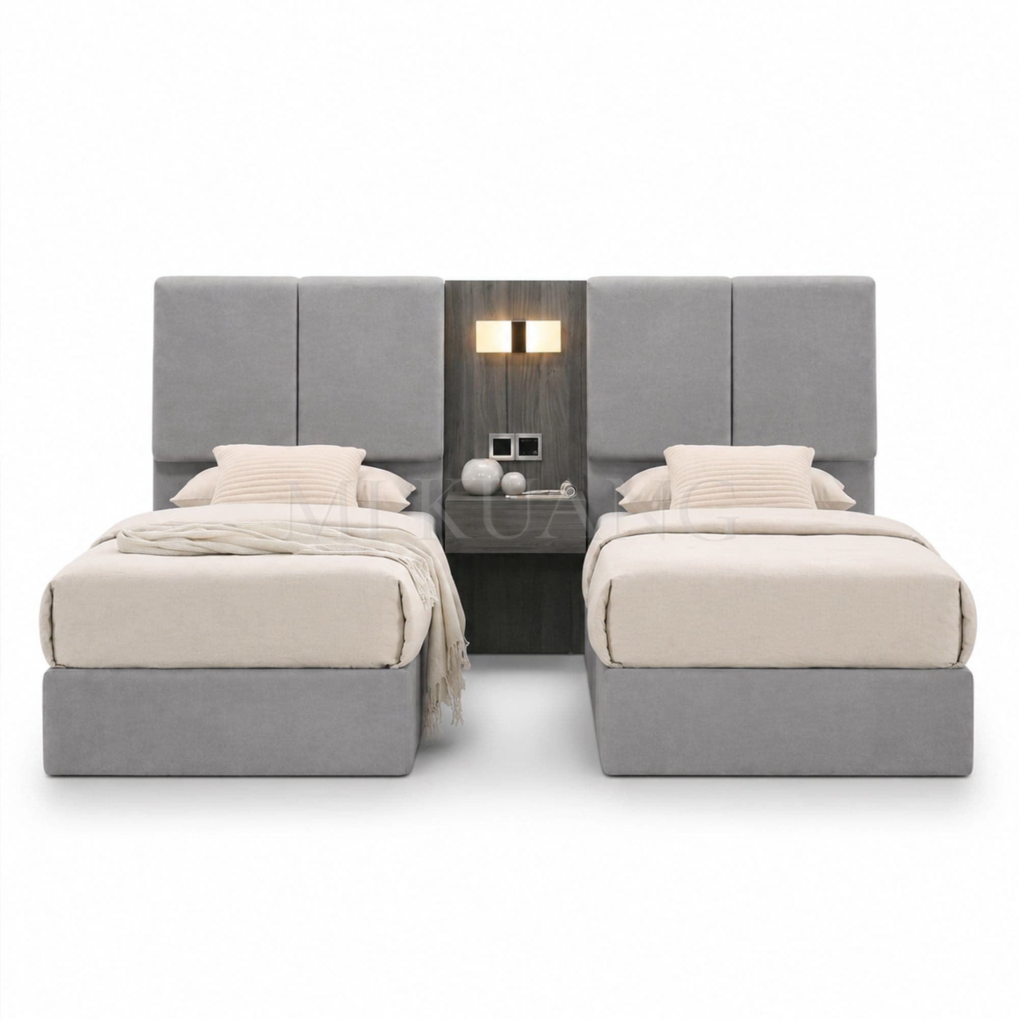 YM-009 Bedframe (with Bedside Panel) view 1