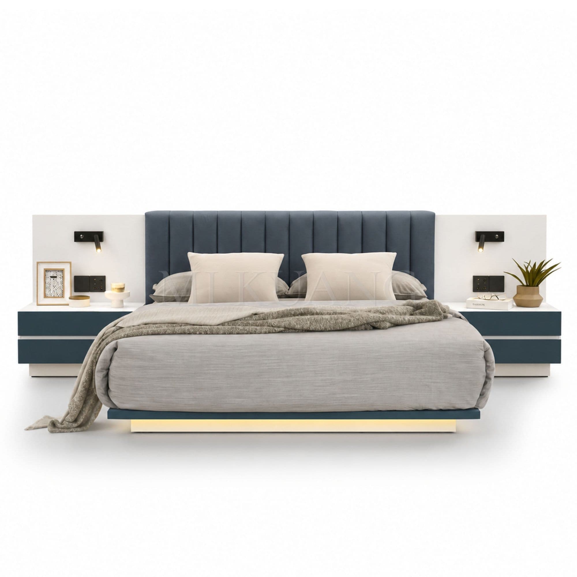 YM-300 Bedframe (with Bedside Panel) view 1