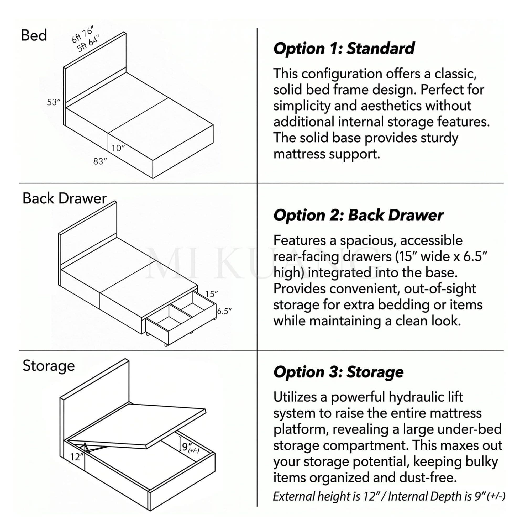 YM-859 Bedframe view 3