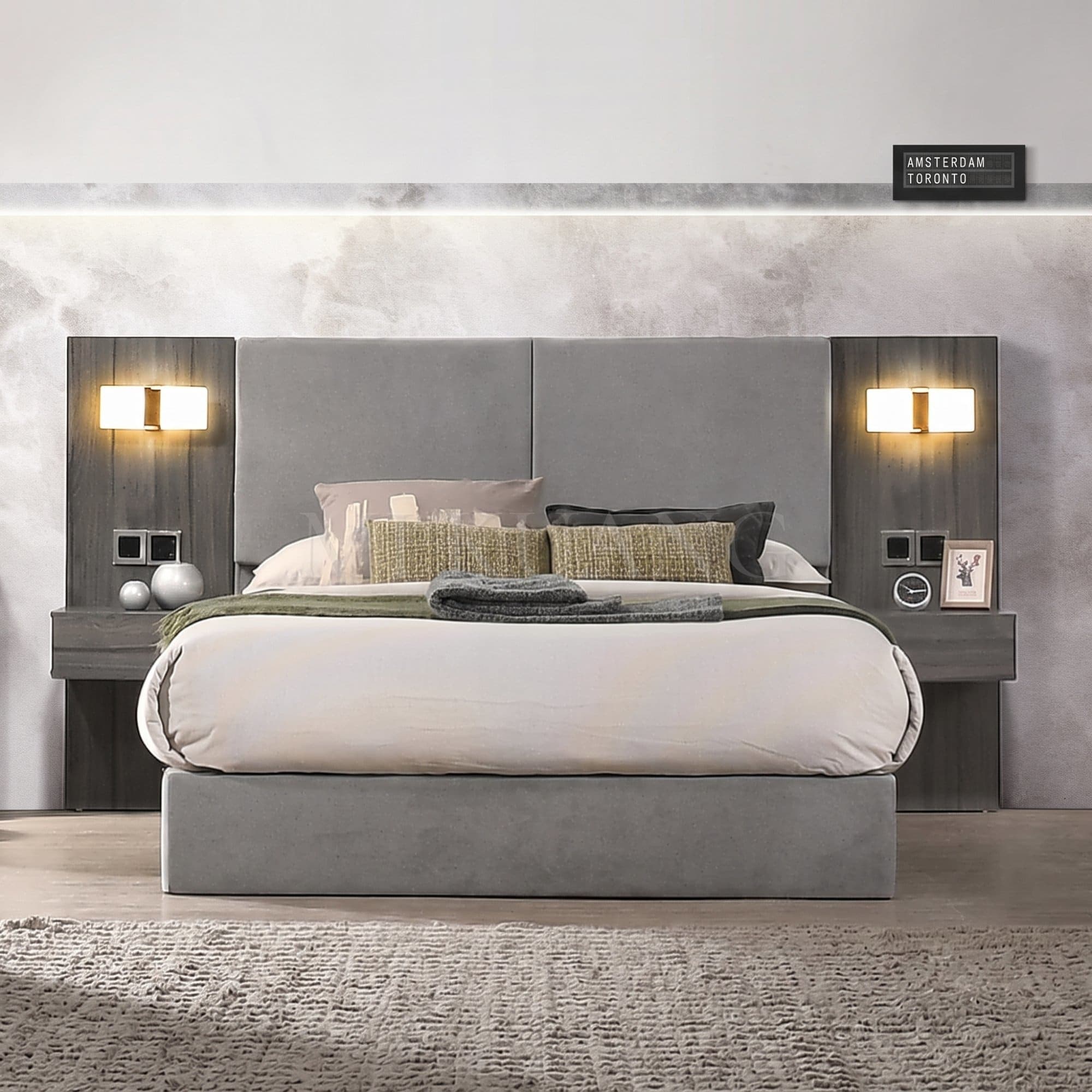 YM-849 Bedframe (with Bedside Panel) view 2