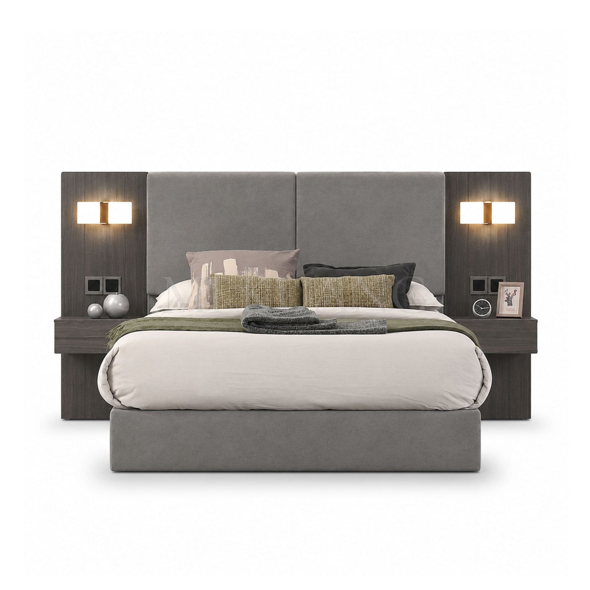 YM-849 Bedframe (with Bedside Panel) view 1
