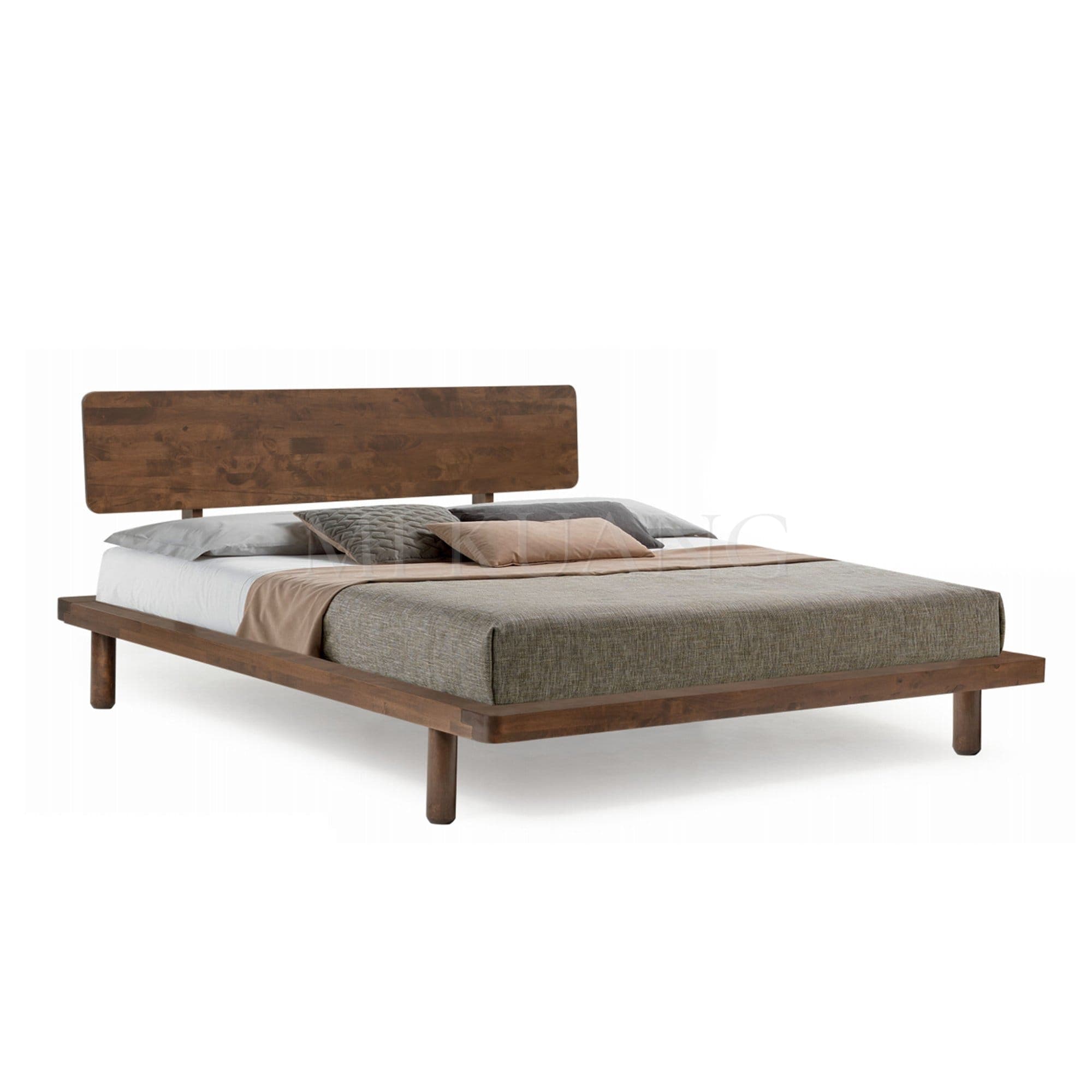 MUJI (Walnut) Bedframe (Queen/King) view 1