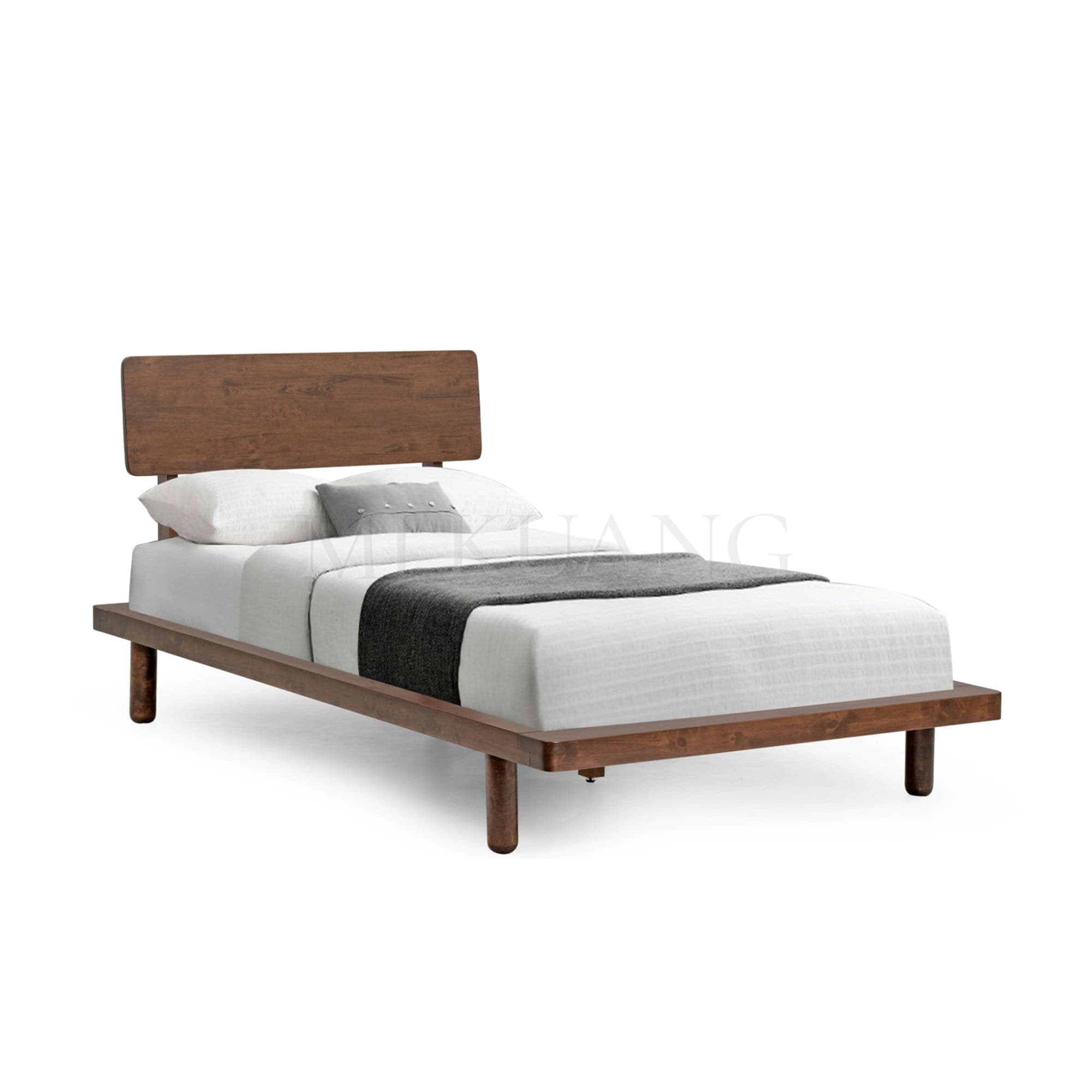 MUJI (Walnut) Bedframe (Single/Super Single)