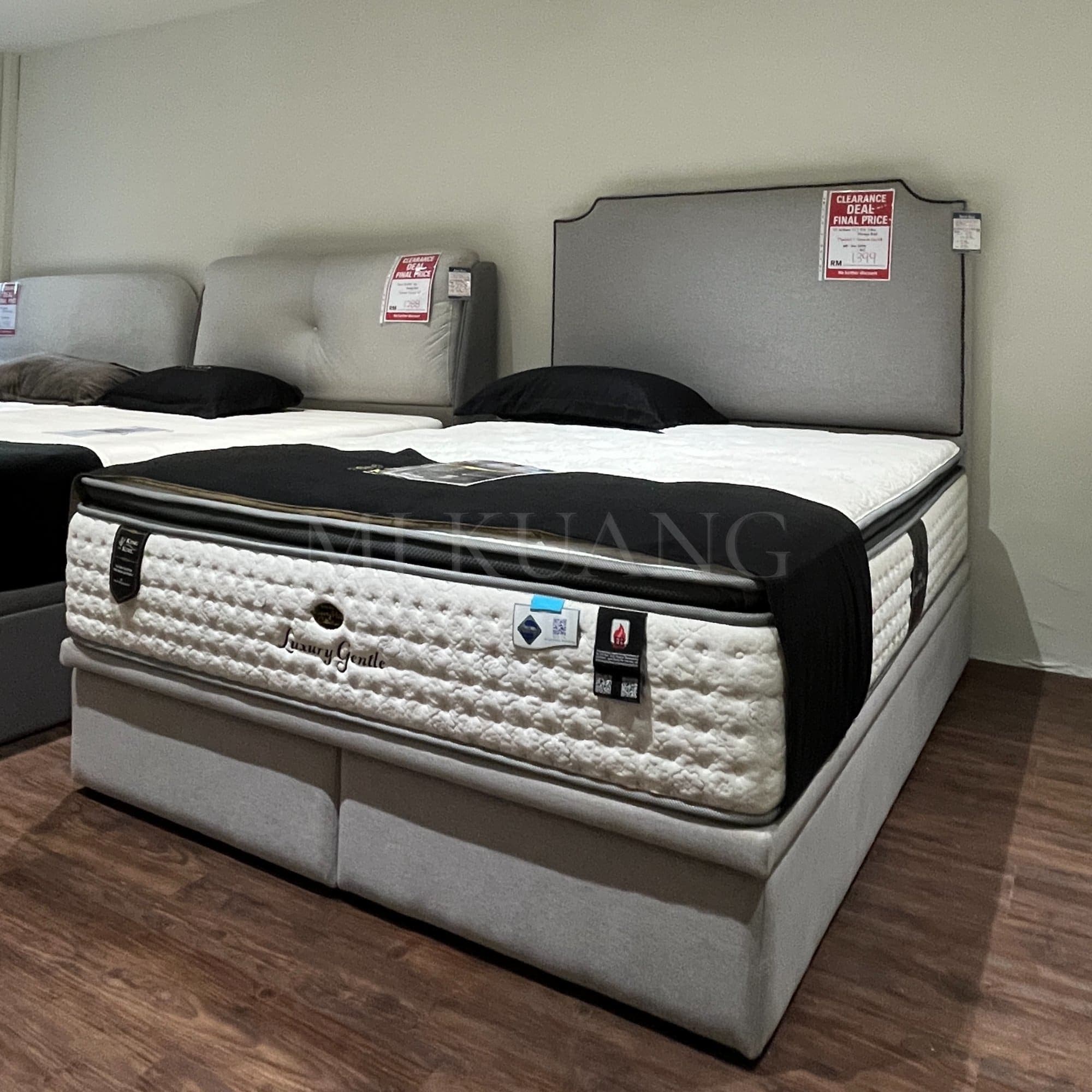 SF-WILLIAM 5ft Queen (2box) Storage Bed