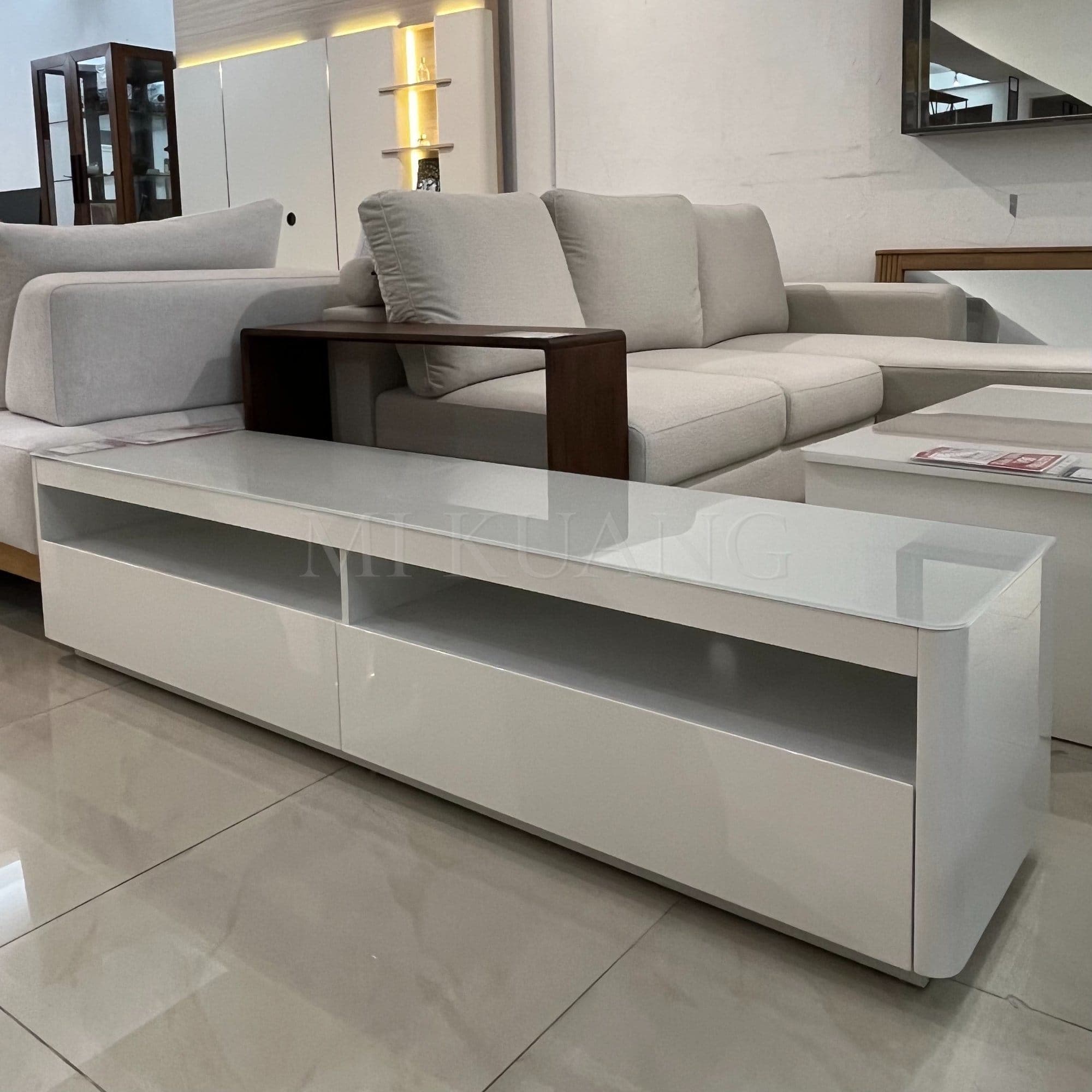 ELK-3904 (White) 1.8m TV Cabinet