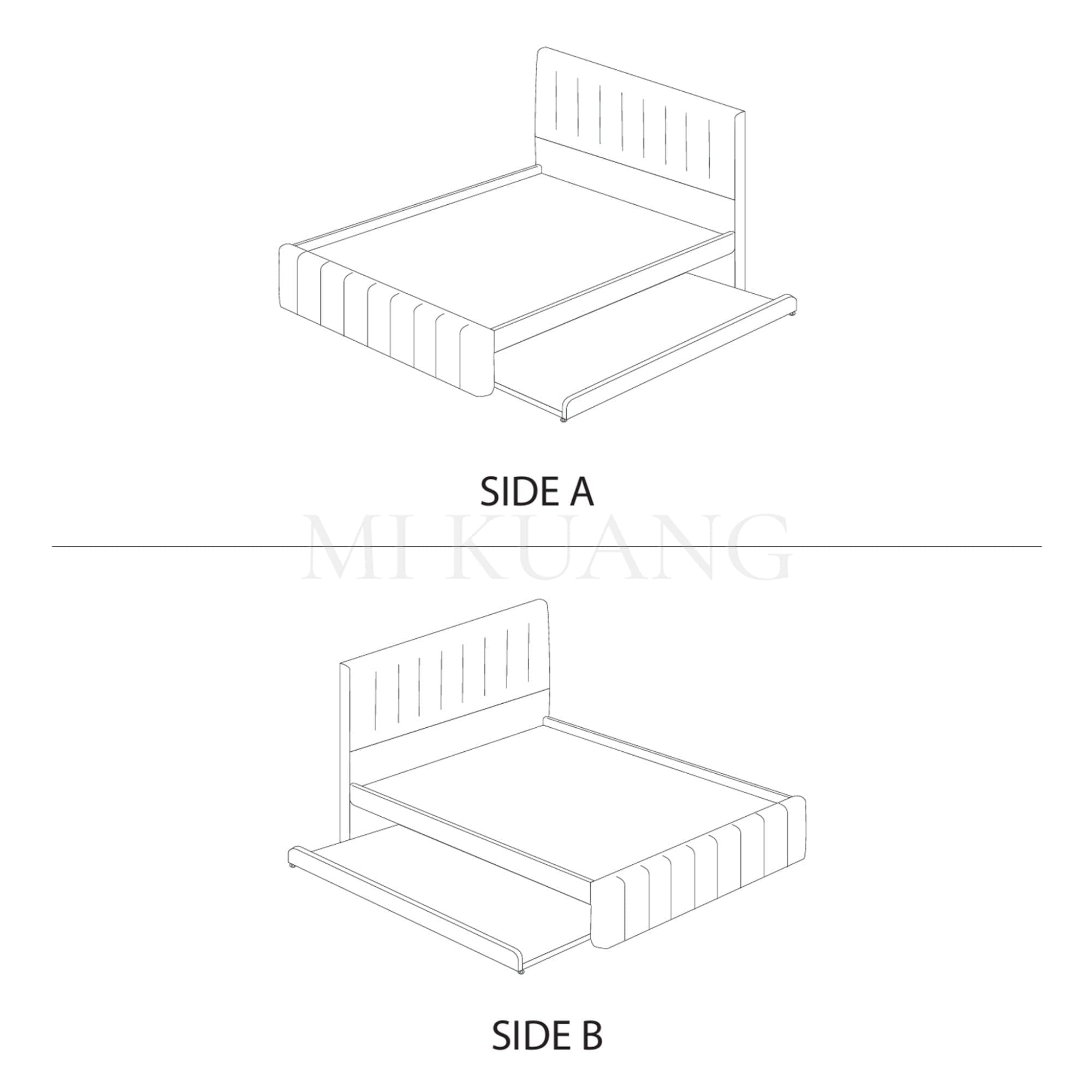 YM-RCF700 Pull-Out Bedframe view 4