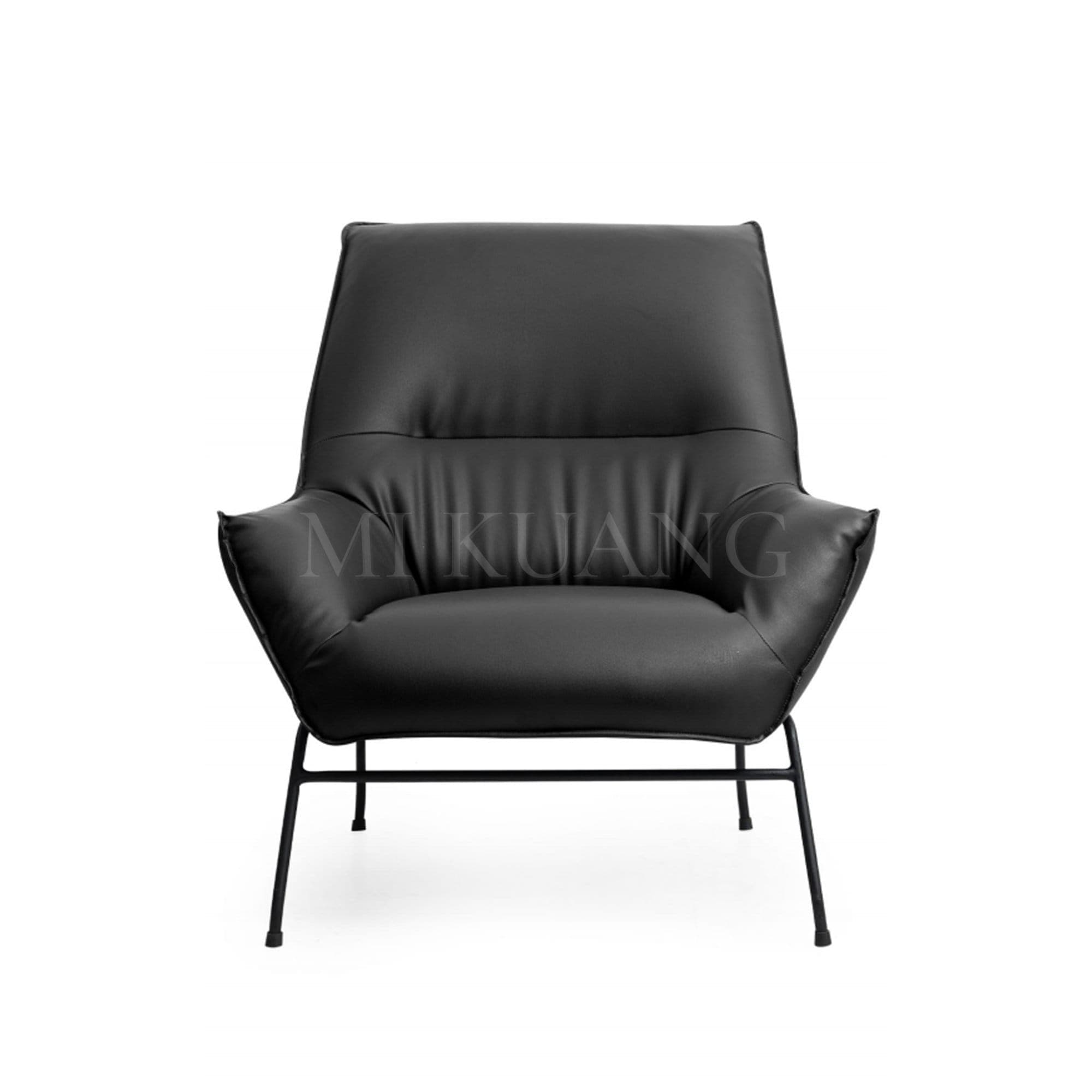 TEDDY (PU-Black) Lounge Chair view 2