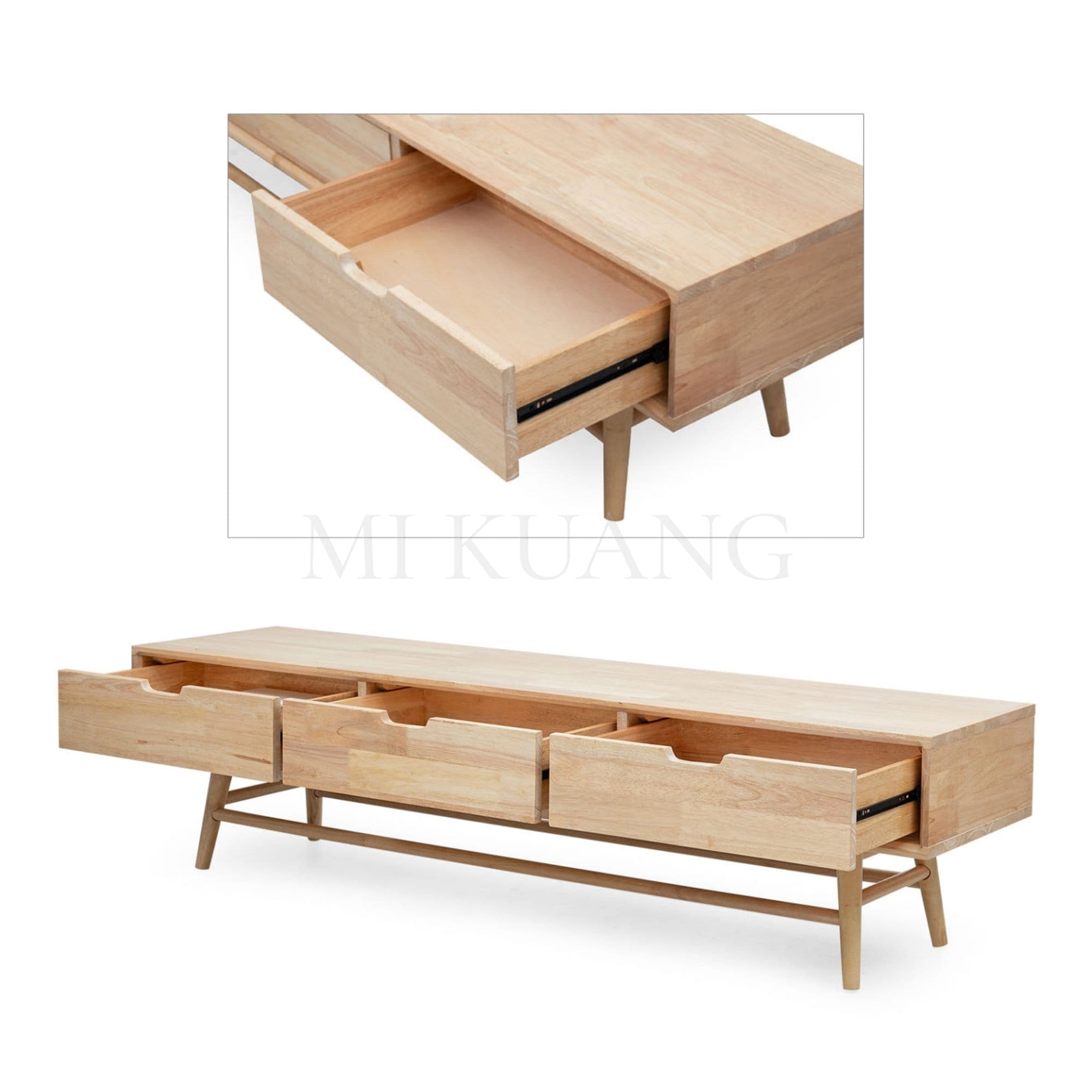 ORLANDO-II (Natural) 6ft TV Cabinet view 3