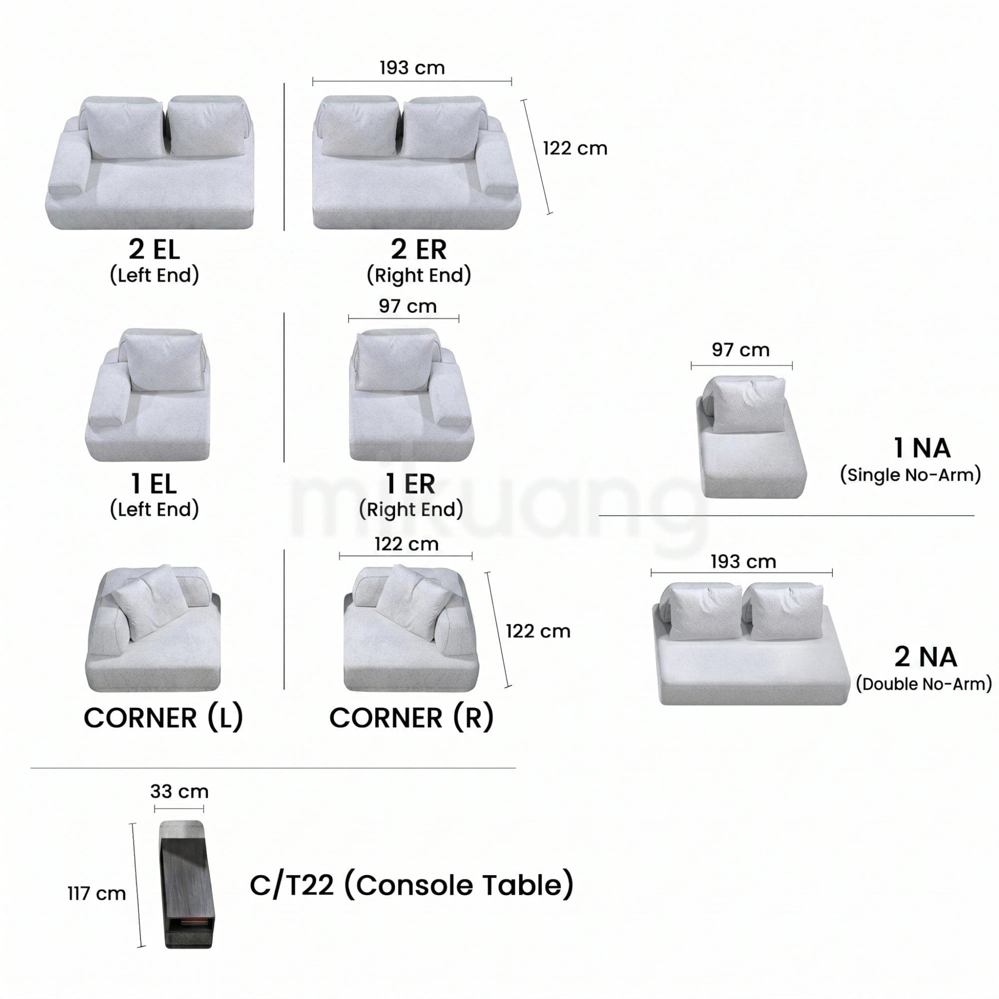 NEST Sofa (2ER+CT) view 3