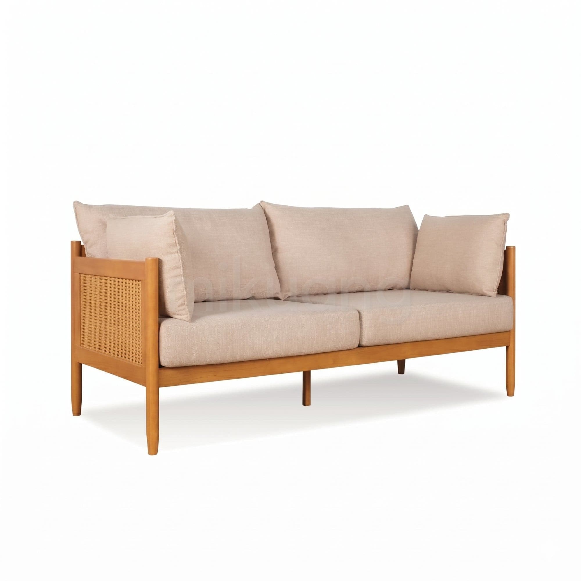 MEGAN Sofa (Light Walnut)