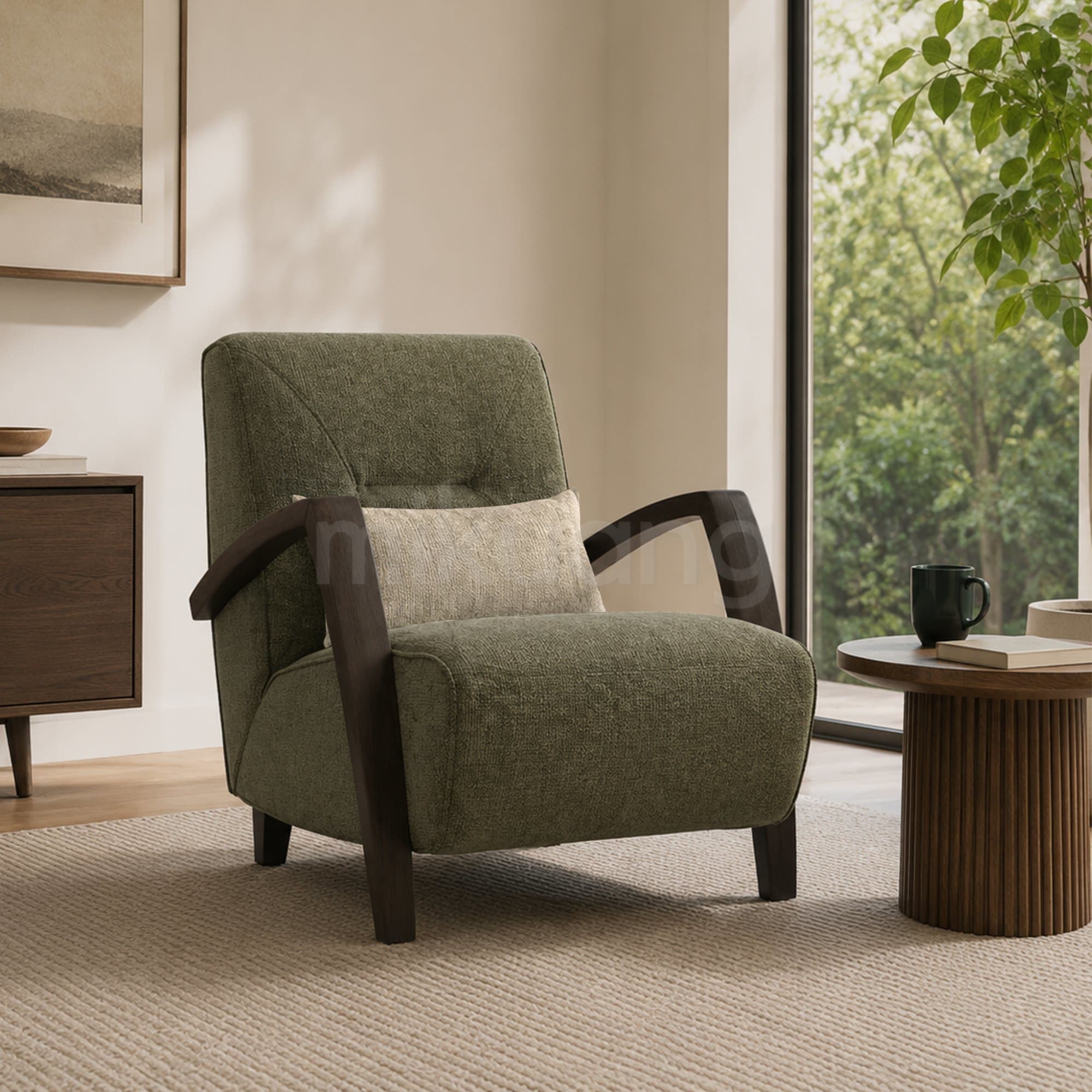 NARUMI Arm Chair view 2