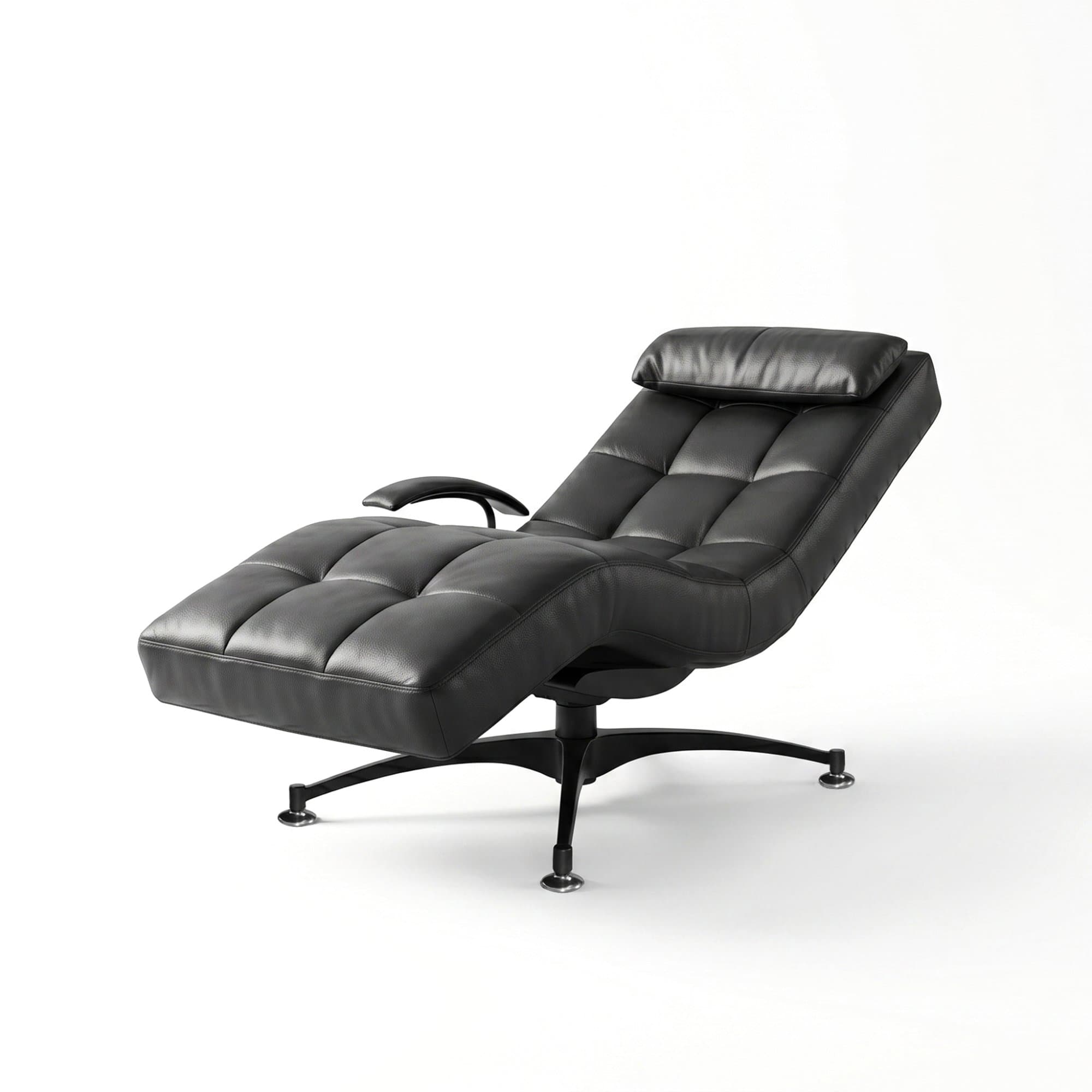 HAWAII Half-Leather Rocking Chair