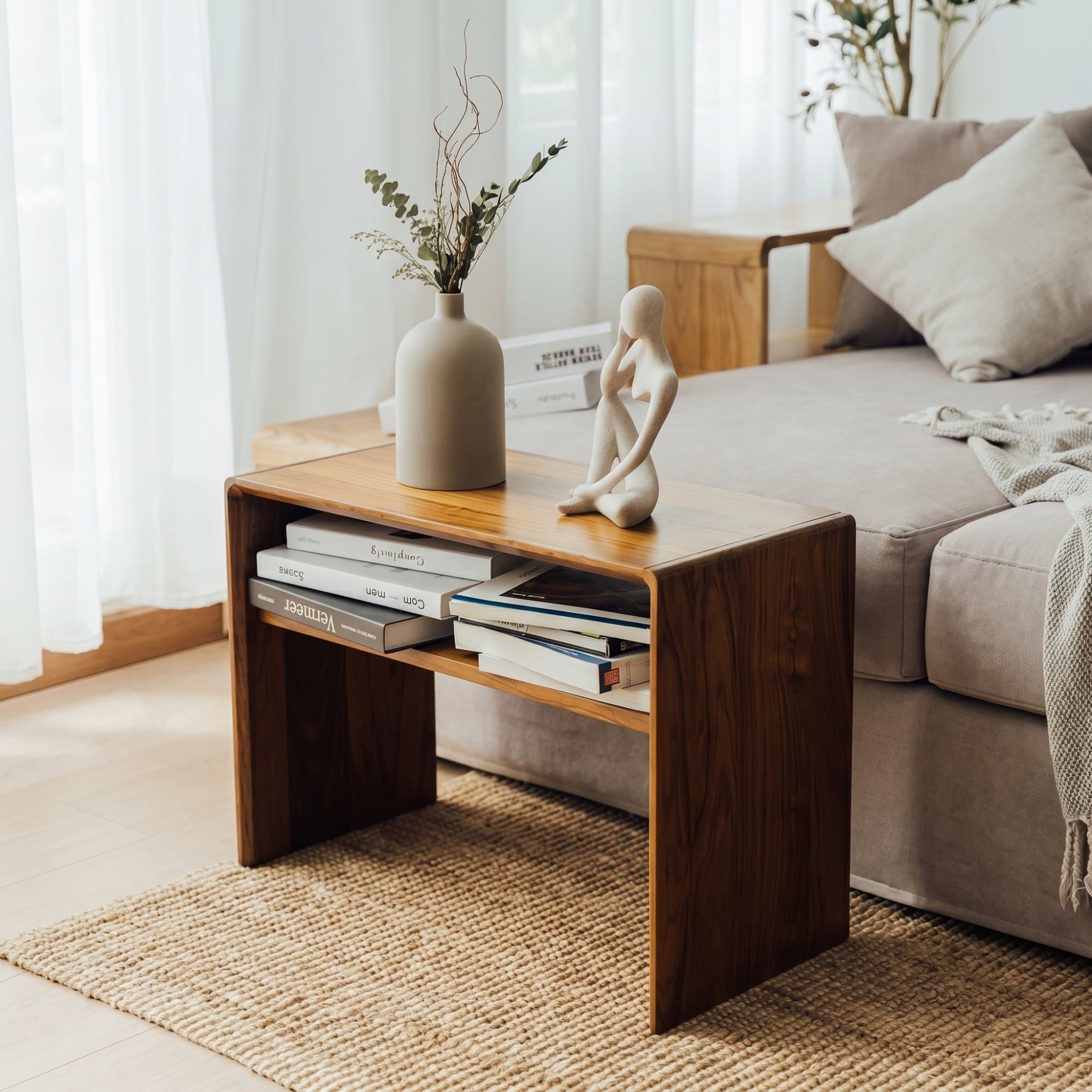 CASCADE Teak Side Table view 2