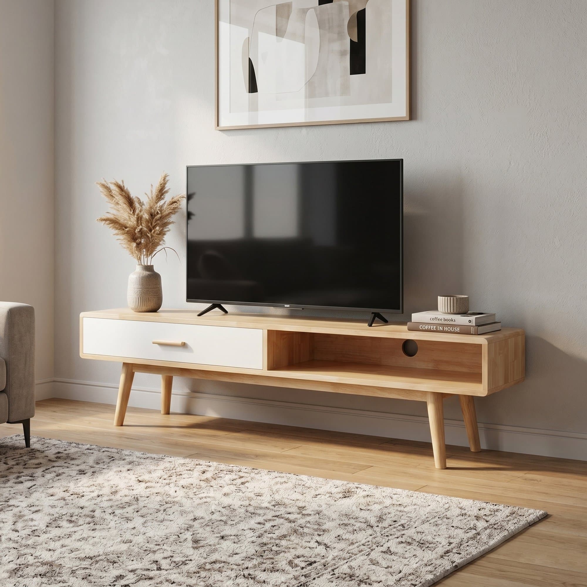 HOLLYWOOD TV Cabinet (Natural) view 2