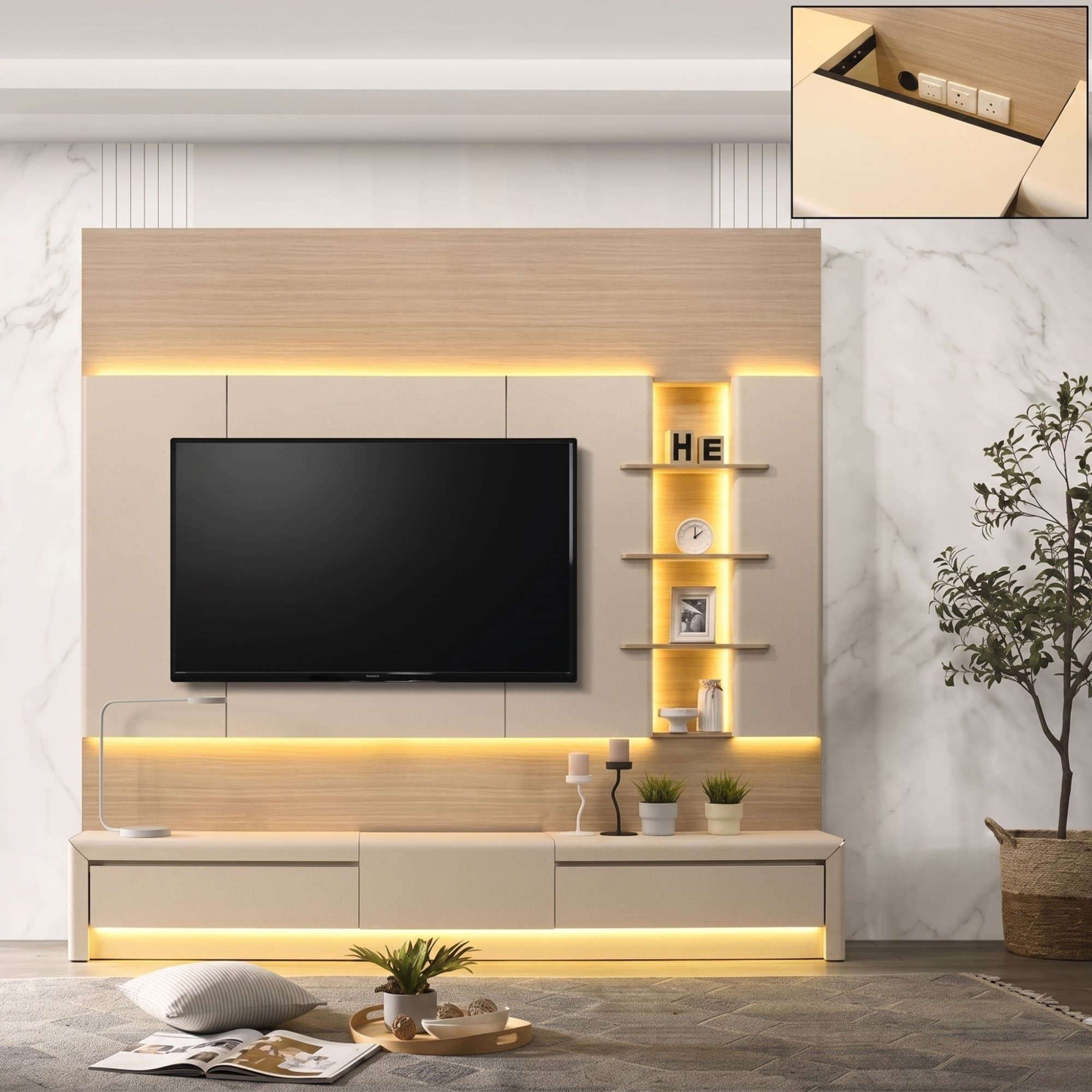 KORE 8'x8' TV Stand Cabinet view 2