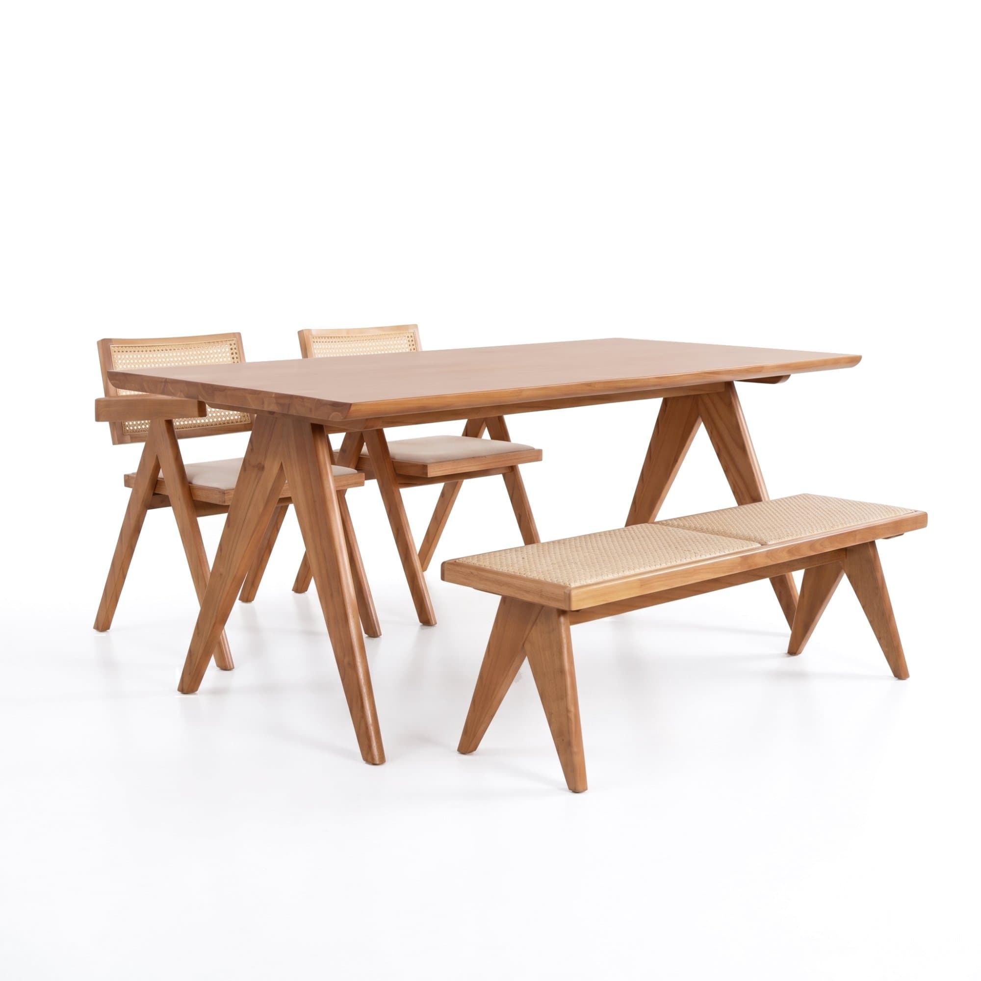 VELENTINA (Light Walnut) Dining Table view 2