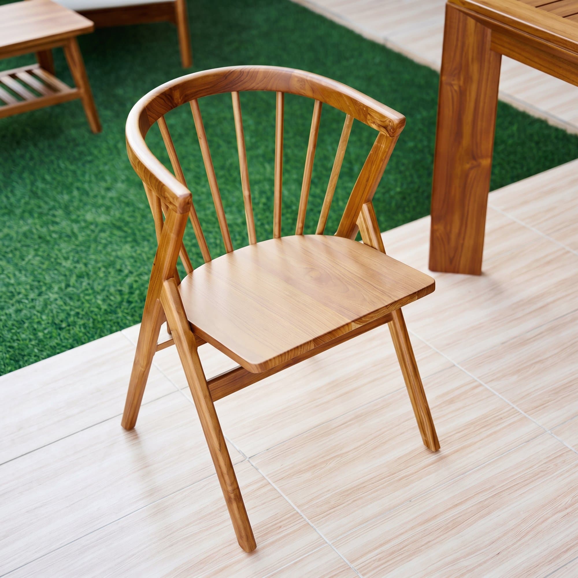 AURICK Teak Dining Chair view 3
