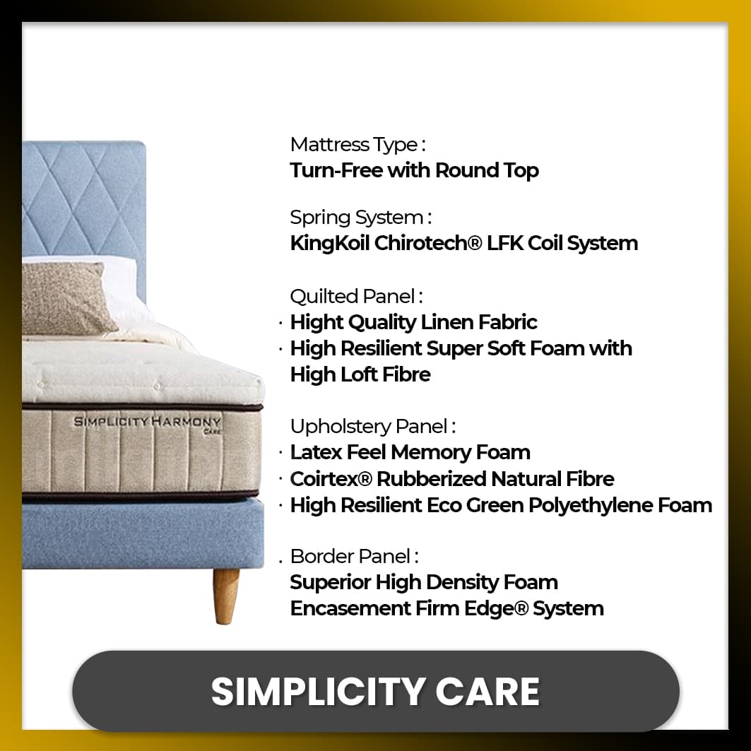Kingkoil Simplicity - Harmony Care view 3