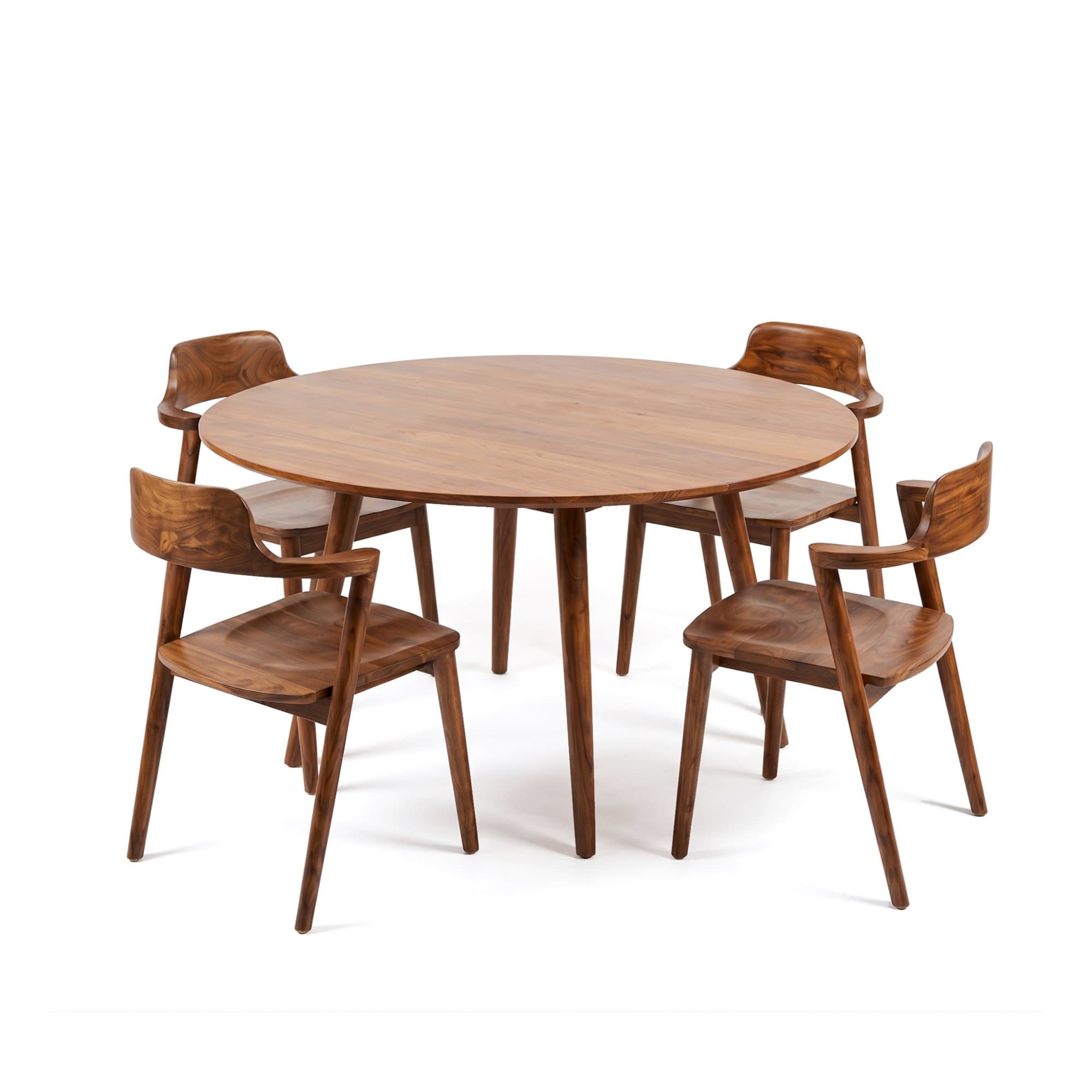 KIRBY Ø Round / JORVIK Chair - Teak Dining Set view 1