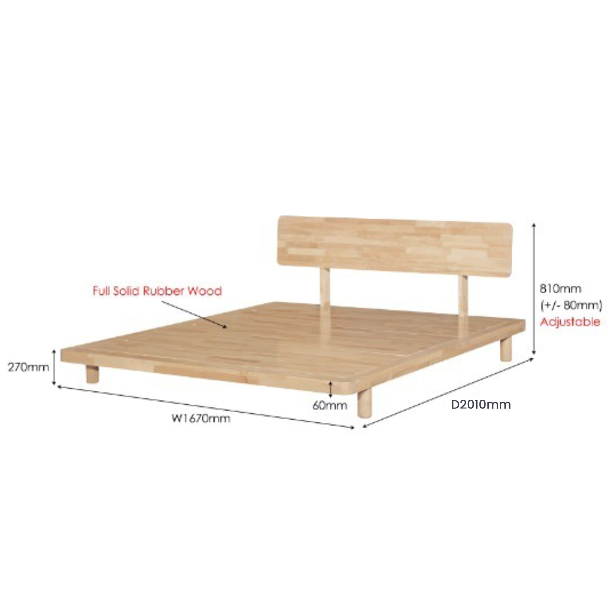 MUJI (Natural) Bedframe view 4