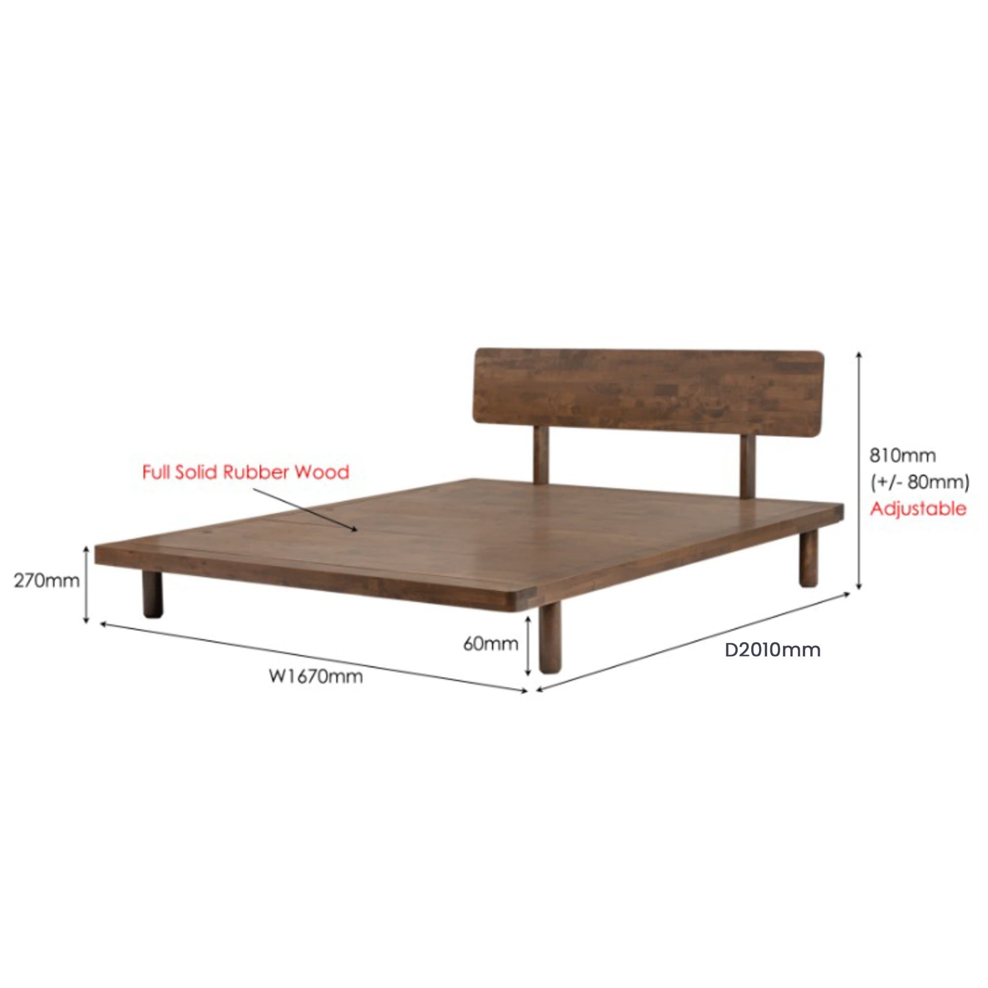 MUJI (Walnut) Bedframe view 4