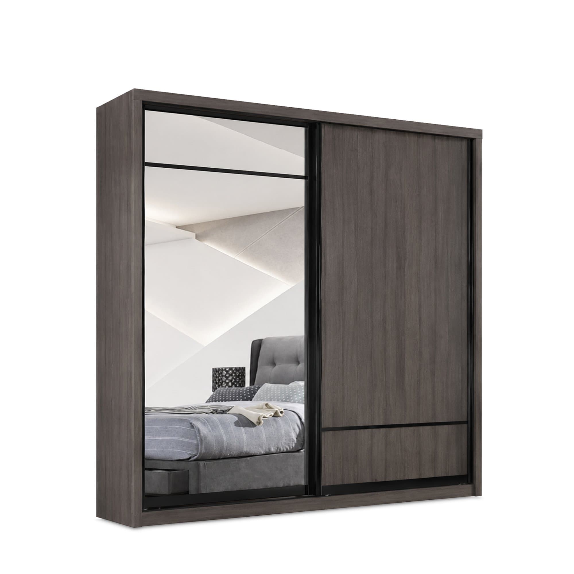 YM 8851 Sliding Door Wardrobe view 1