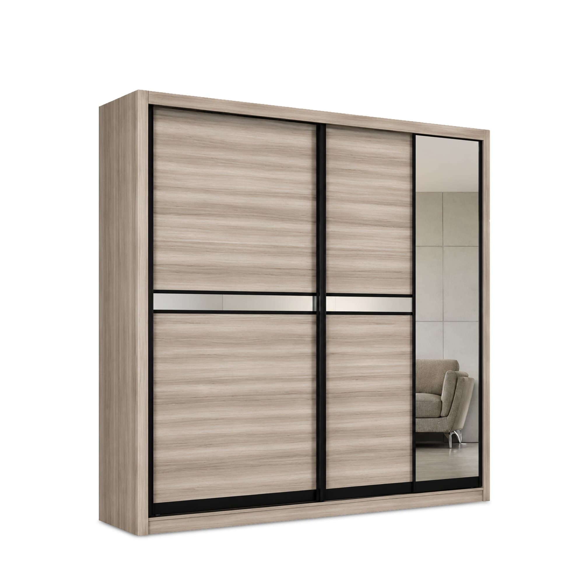 YM 8859 Sliding Door Wardrobe view 1