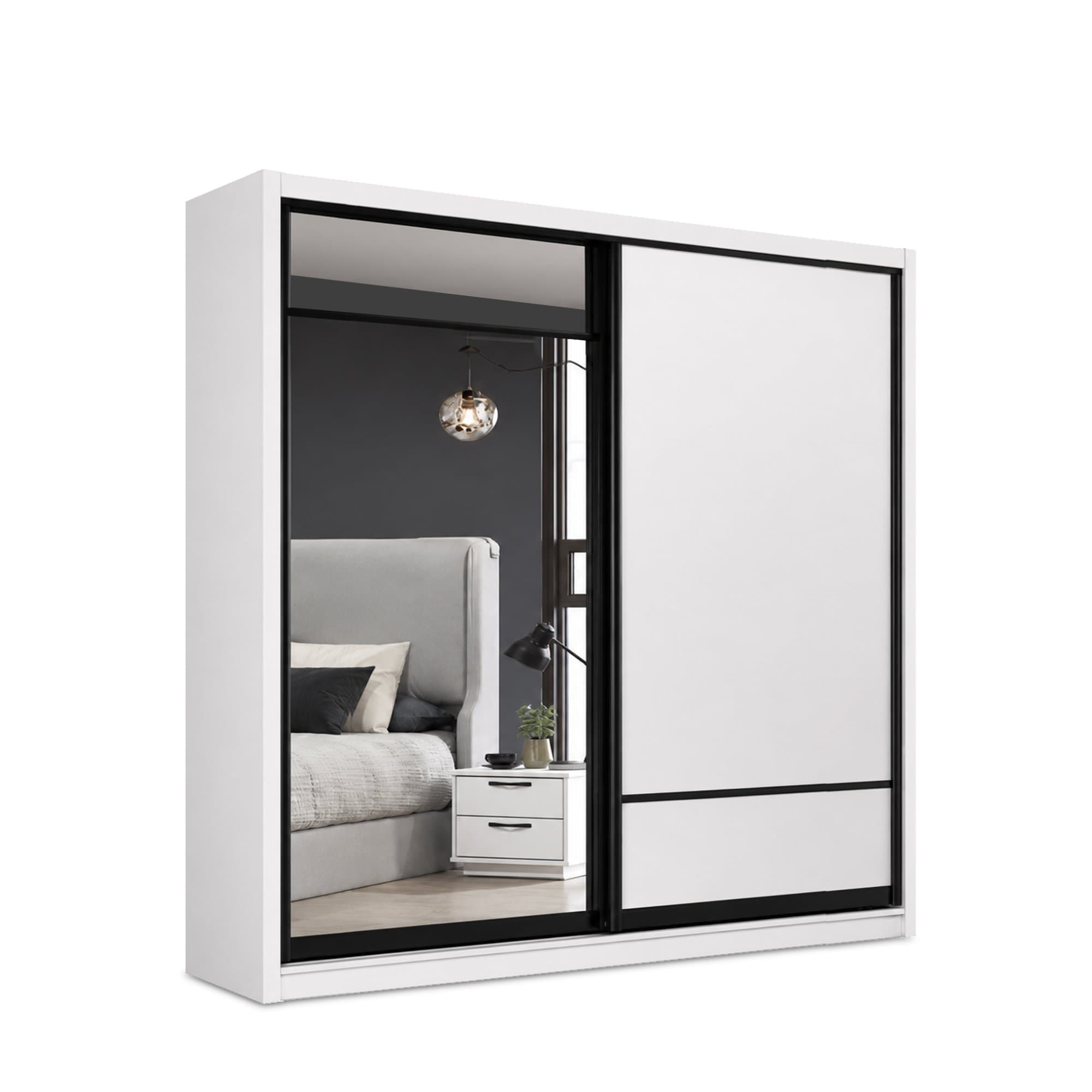 YM 8865 Sliding Door Wardrobe view 1