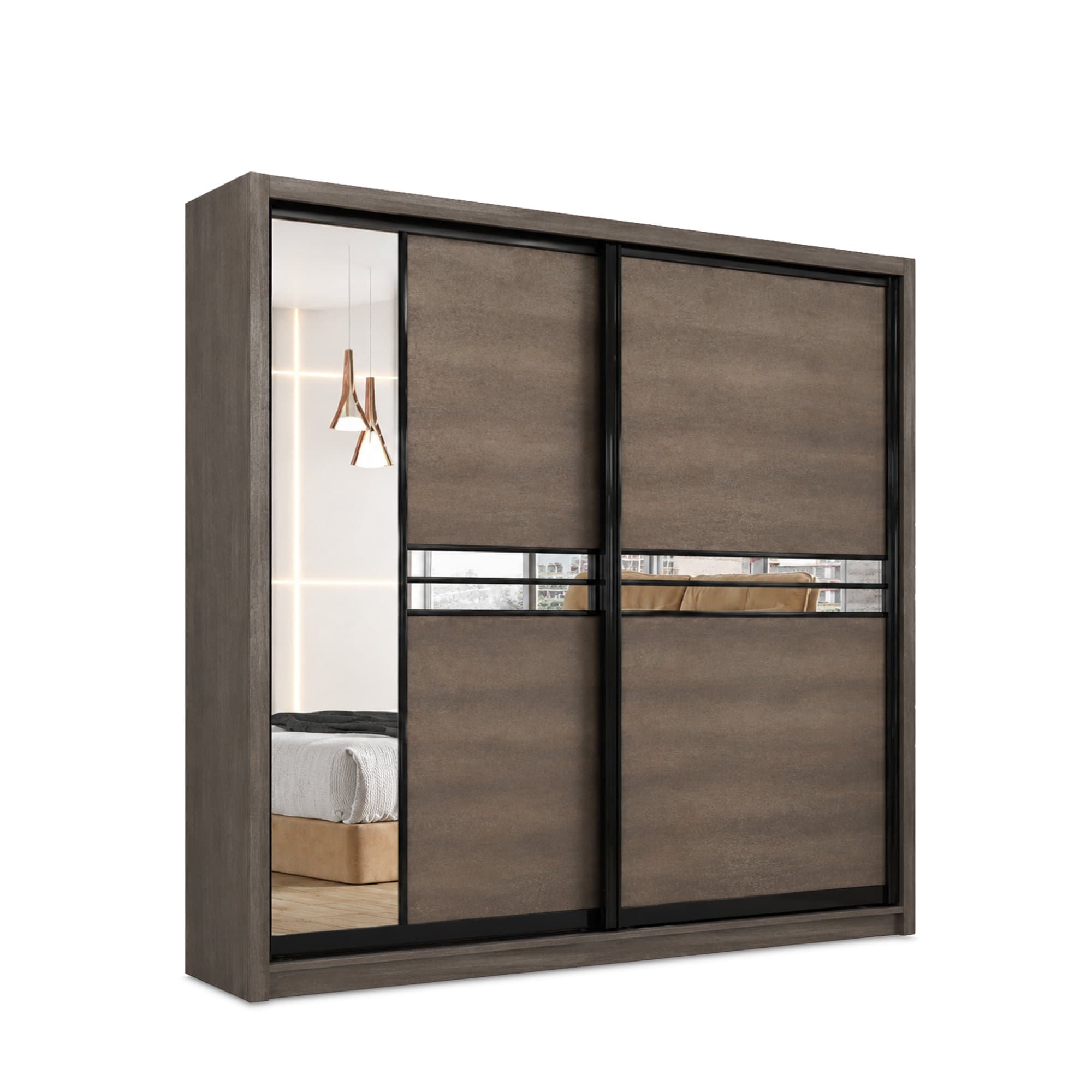 YM 8870 Sliding Door Wardrobe view 1